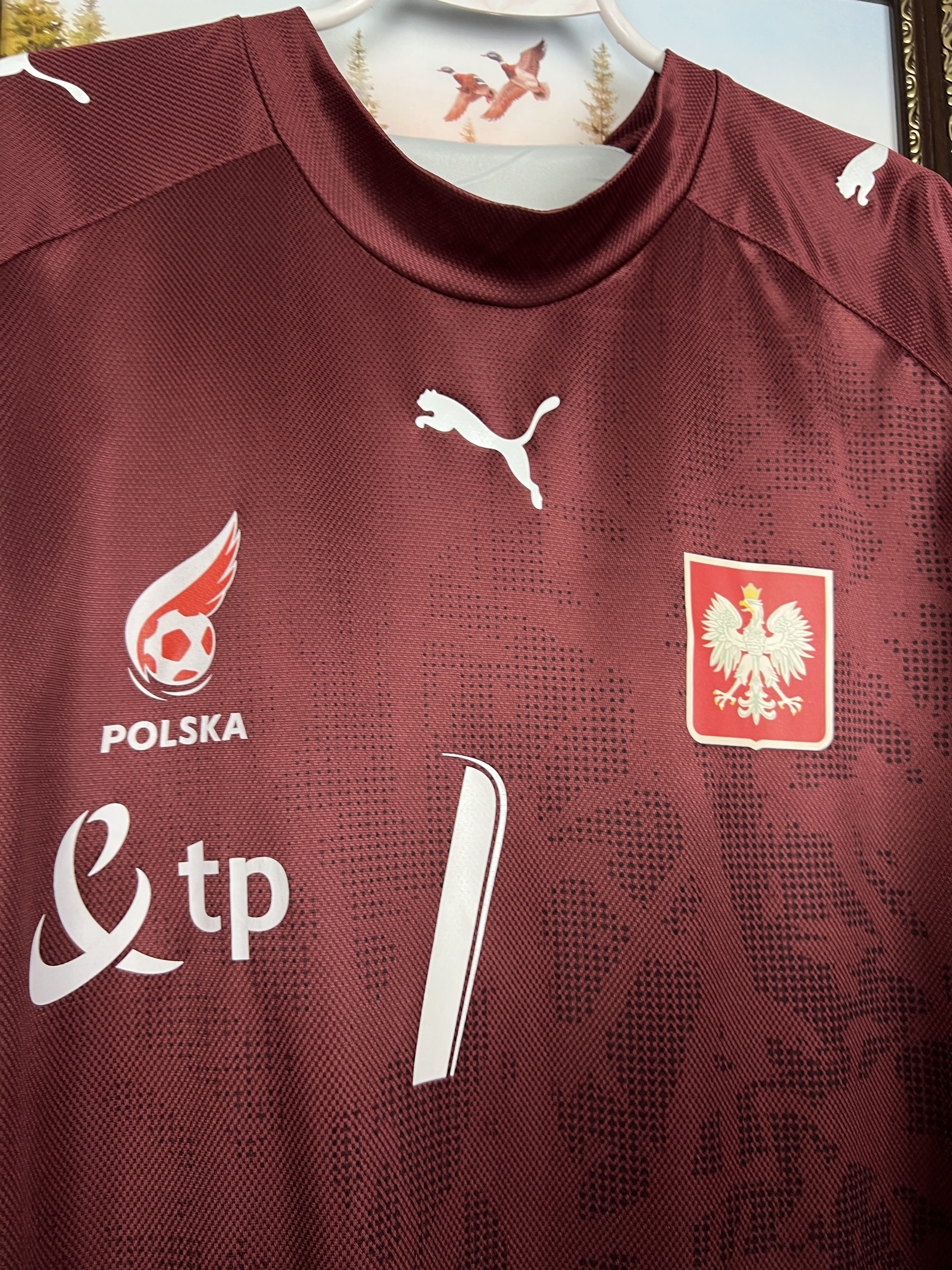 Puma Poland Goalkeeper football shirt Soccer Player Issue Jersey Size US XL / EU 56 / 4 - 3 Thumbnail
