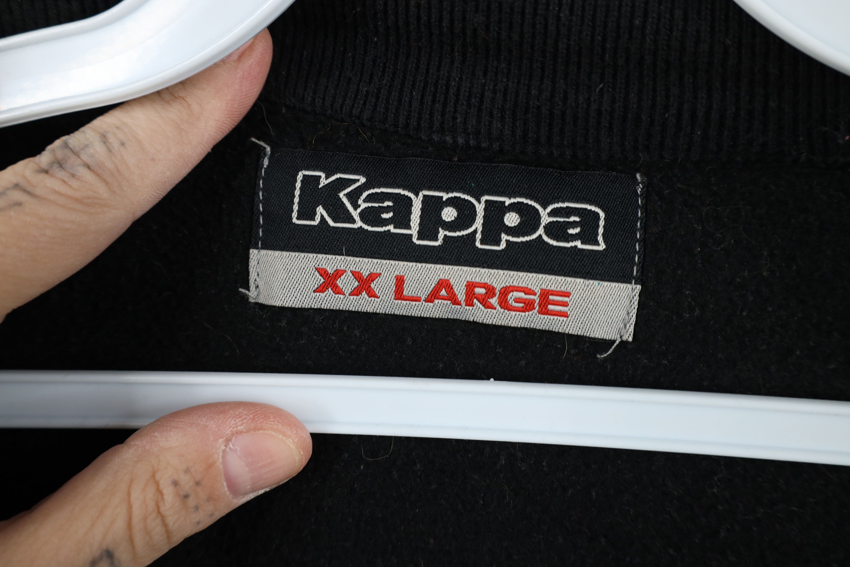 Kappa Vintage 90s Kappa Soccer Classic Logo Warm Up Jacket Black Size US L / EU 52-54 / 3 - 11 Thumbnail