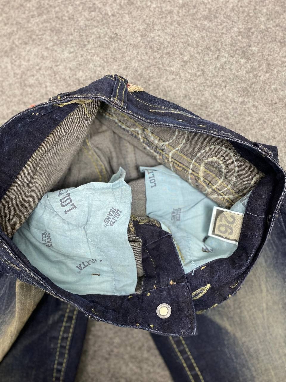 Japanese Brand lolita japanese brand bootcut flare denim nice design Size 30" / US 8 / IT 44 - 14 Thumbnail