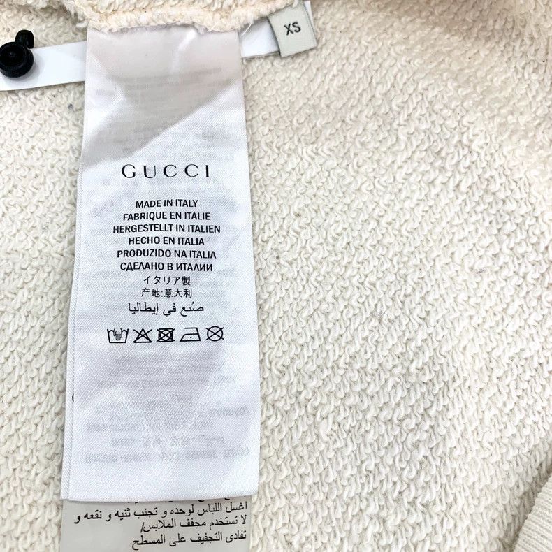 Gucci Gucci Beige logo sequin round-neck cotton long-sleeved swea Size US XS / EU 42 / 0 - 7 Thumbnail