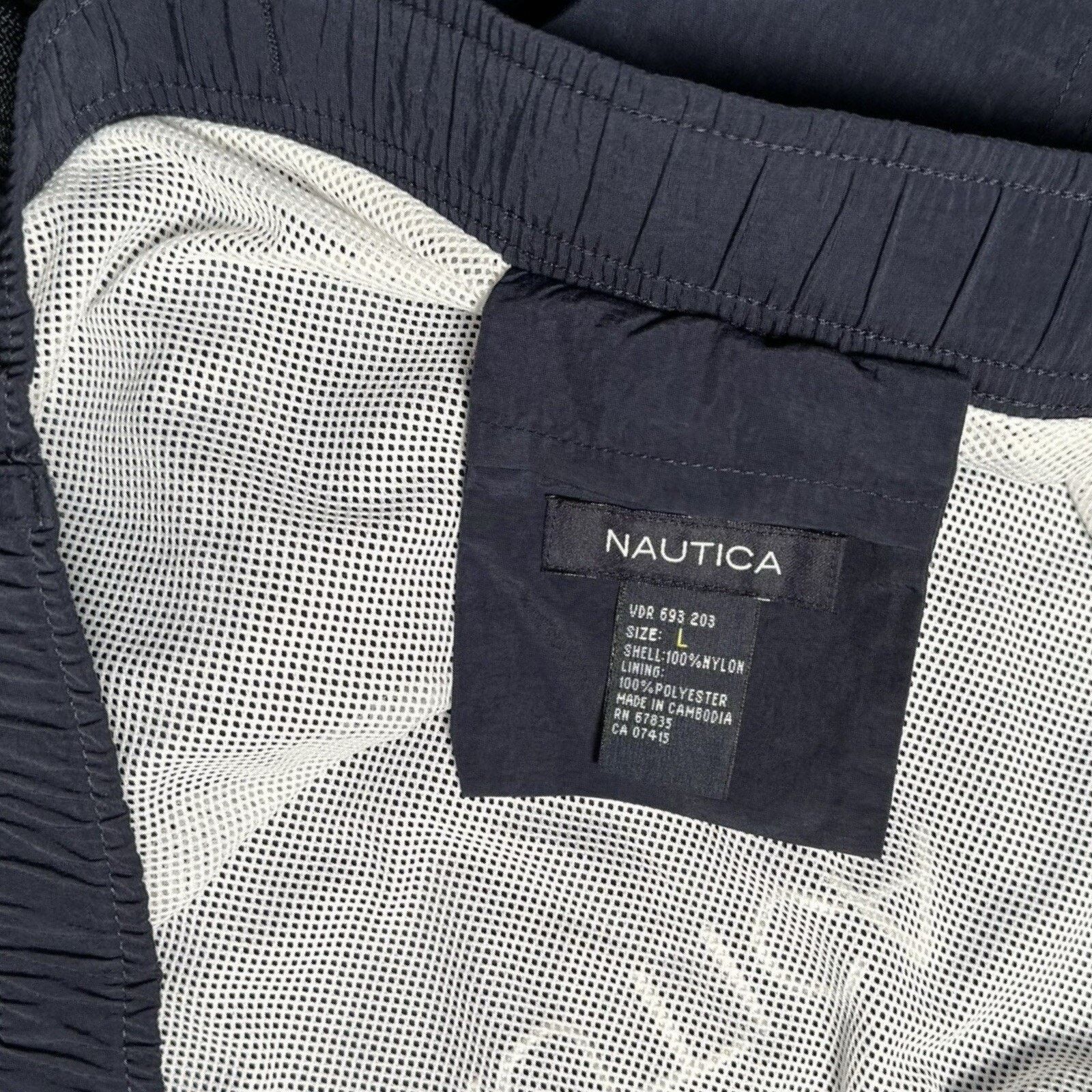 Nautica Vintage Y2K Nautica Nylon Swimming Trunks Shorts Navy Mens L Size US 36 / EU 52 - 2 Thumbnail