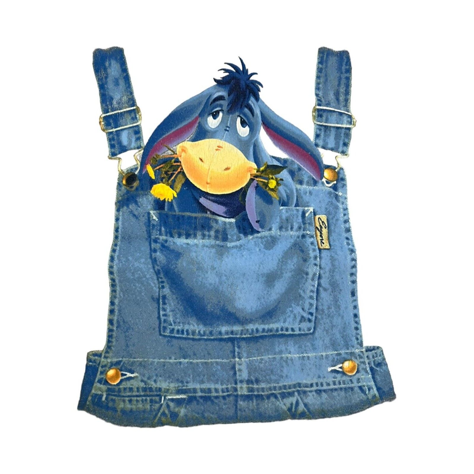 Disney Rare Vintage DISNEY Winnie the Pooh Eeyore Overalls 90s XL Size US XL / EU 56 / 4 - 4 Thumbnail