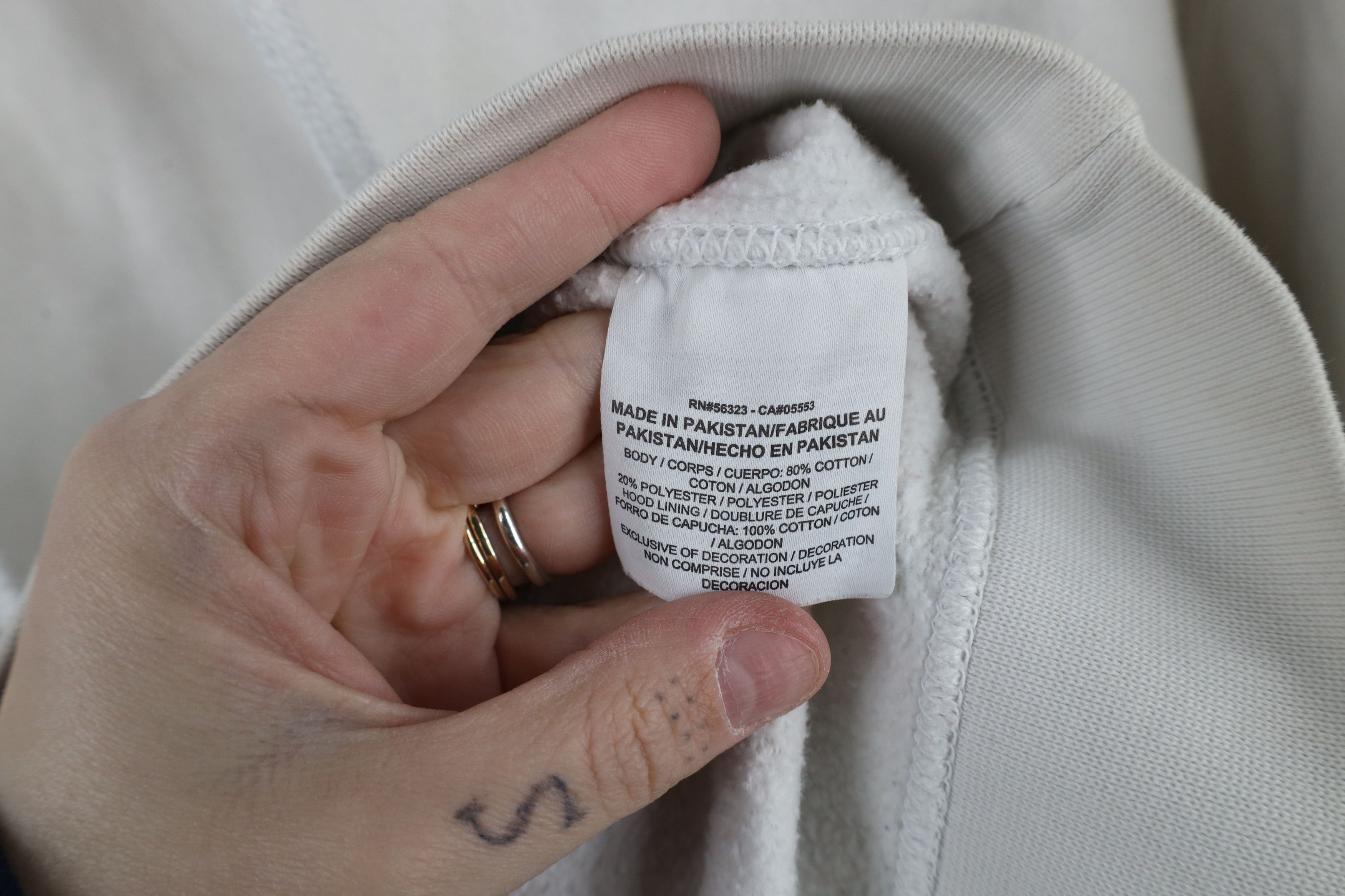 Nike × Vintage Vintage Y2K Nike Travis Scott Mini Swoosh Hoodie Off White Size US XXL / EU 58 / 5 - 11 Thumbnail