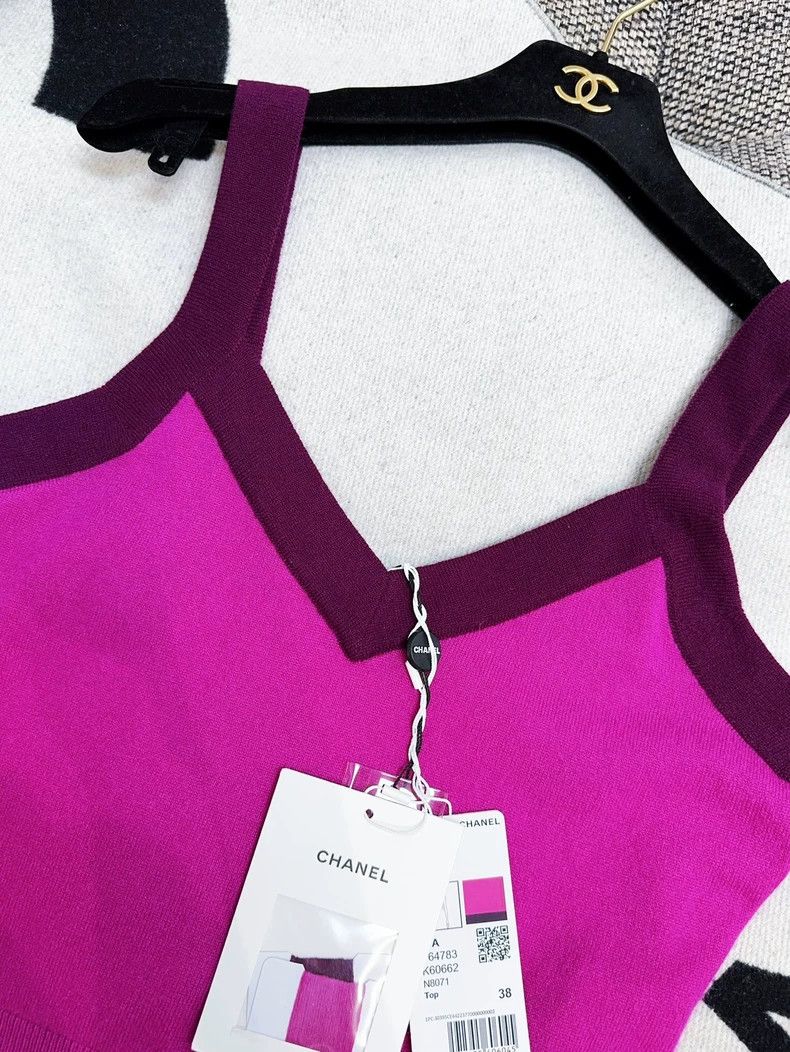 Chanel Chanel 20A Kangpeng Street Show Purple Cashmere Suspender Size XS / US 0-2 / IT 36-38 - 2 Thumbnail