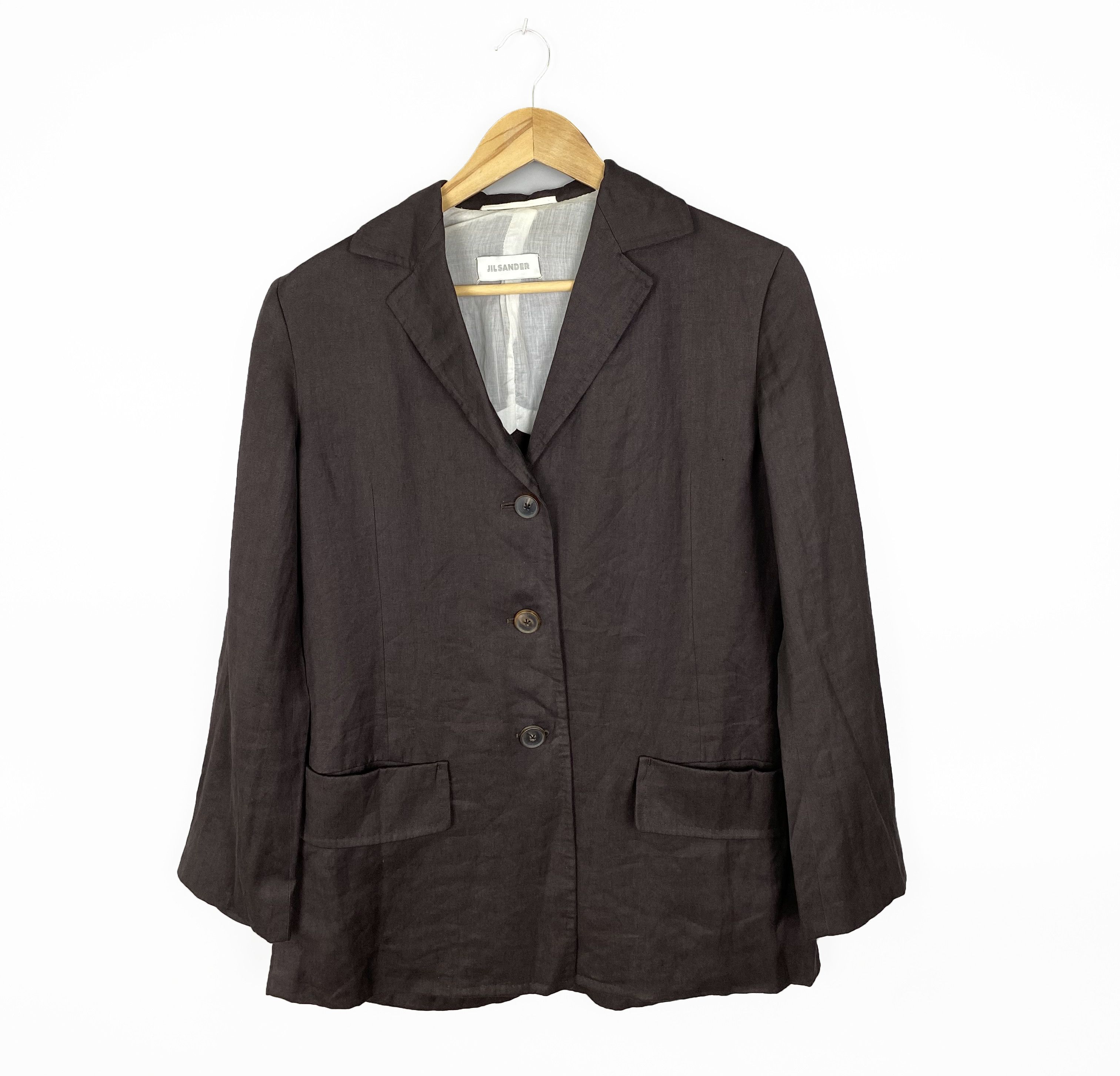 Jil Sander Jil Sander Vintage Lino Blazer Jacket Made in Italy Size 40 Size S / US 4 / IT 40 - 1 Thumbnail