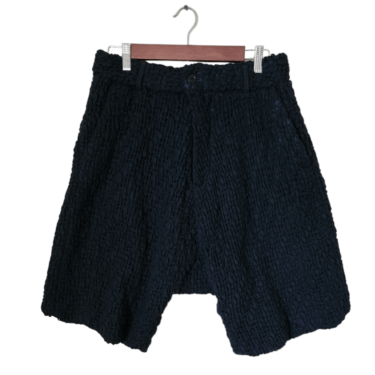 JULIEN DAVID Julien David Wool Knitted Drop Crotch Shorts Size US 32 / EU 48 - 1 Thumbnail