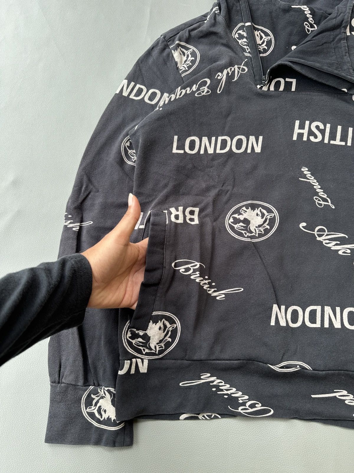 Beauty Beast × Japanese Brand × Vintage Ask Enquired London Aop Hoodie ifsixstyle Size US L / EU 52-54 / 3 - 5 Thumbnail