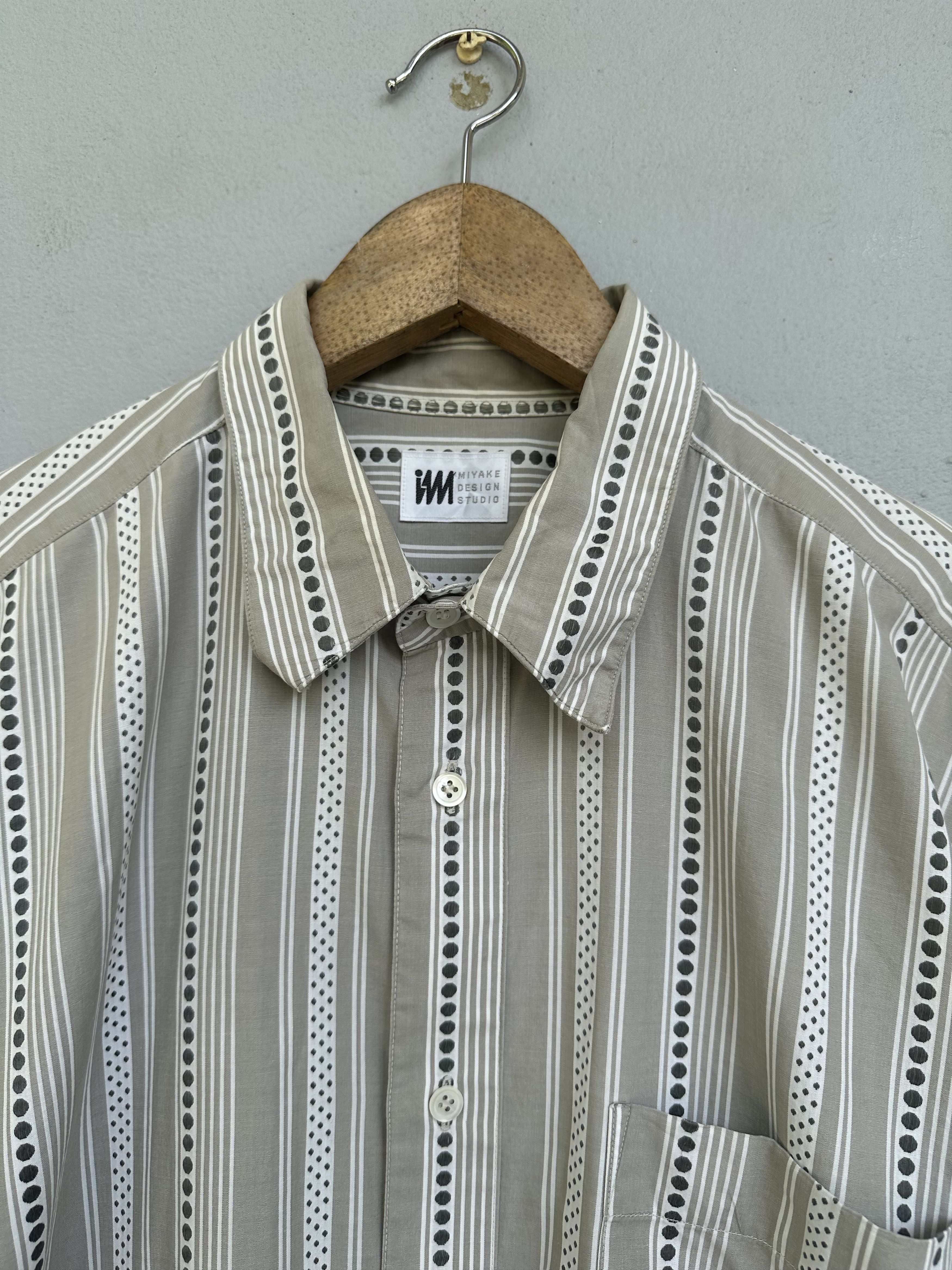 Issey Miyake Vintage IM Miyake Design Studio Distressed Polkadot Stripe Size US L / EU 52-54 / 3 - 5 Thumbnail