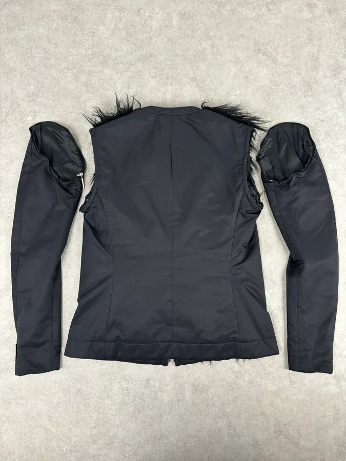 Gianfranco Ferre 2000s Gianfranco Ferré Black Faux Fur Zip-up Jacket Size US M / EU 48-50 / 2 - 8 Thumbnail