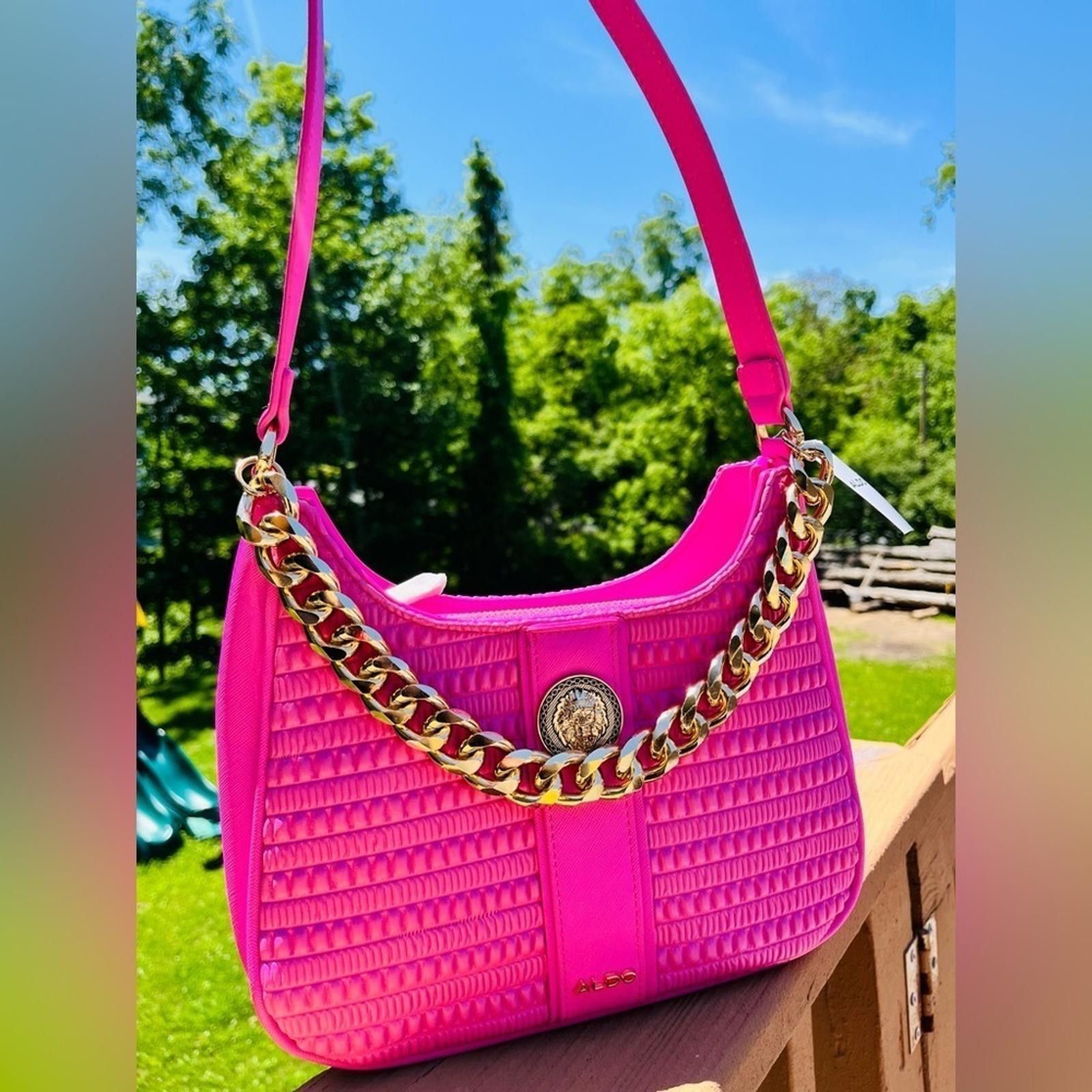 Aldo Aldo Pink Shoulder Bag With Gold Chain NWT Size ONE SIZE - 5 Thumbnail