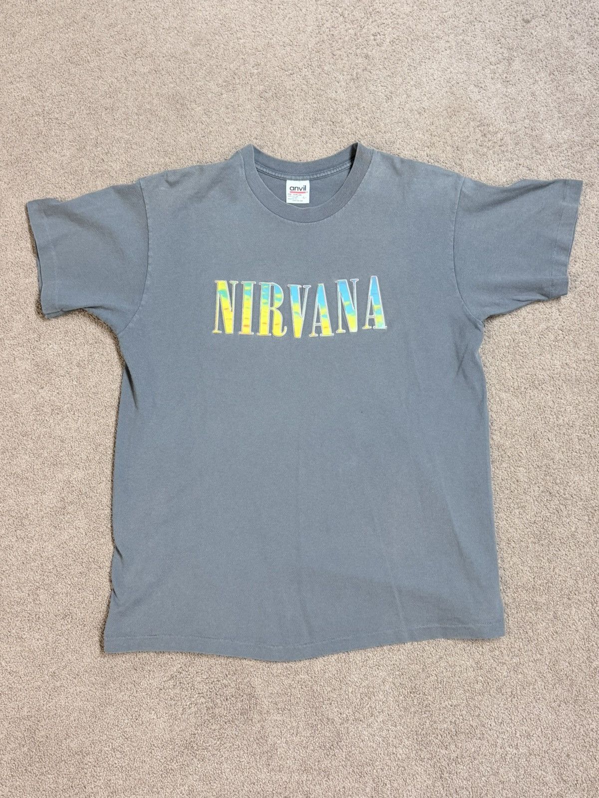 Band Tees Nirvana 90’s Vintage Iridescent Band Tee GRAIL Size US L / EU 52-54 / 3 - 2 Thumbnail