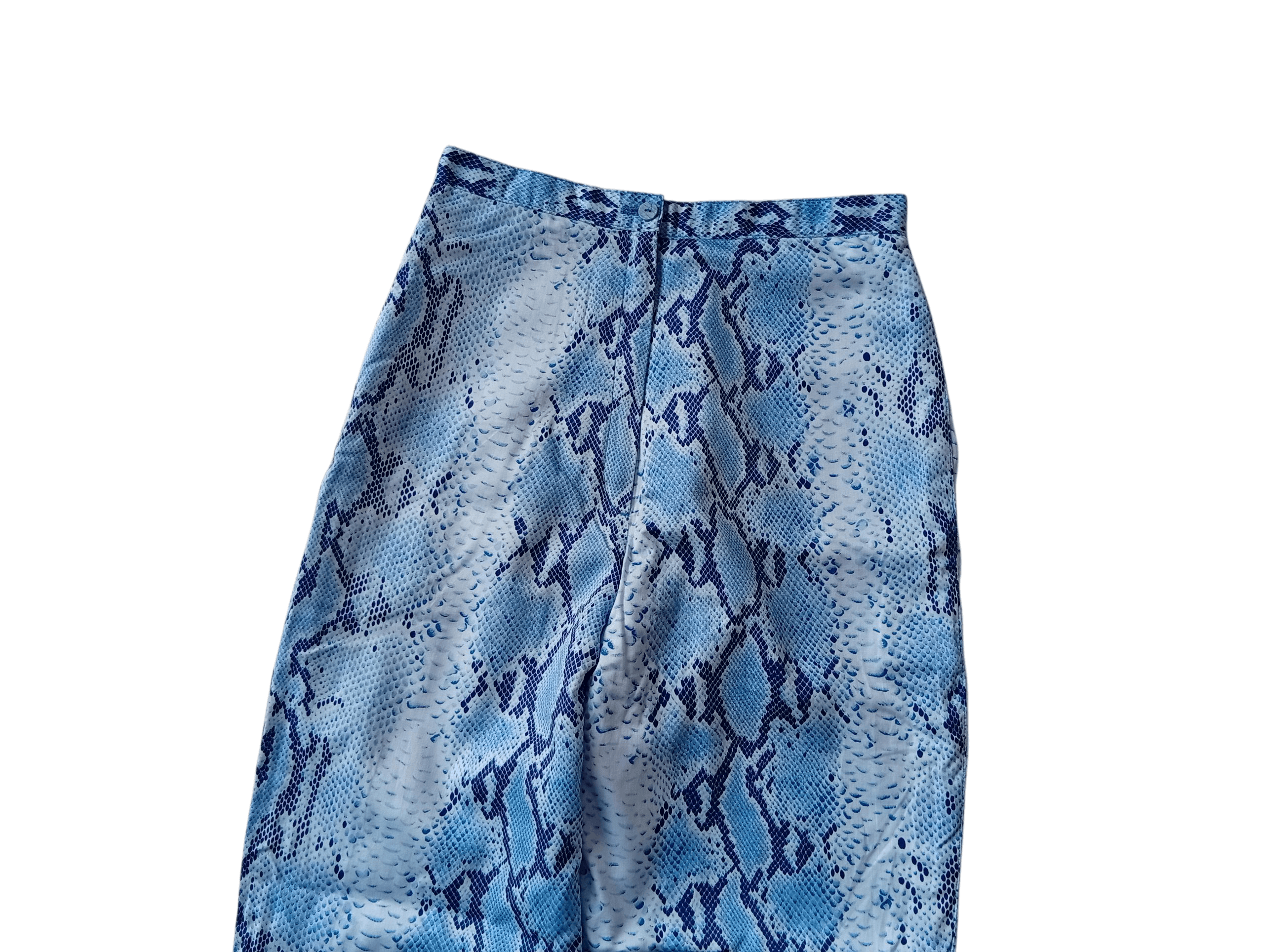 Hanae Mori Vivid Hanae Mori blue python pattern pants Size 26" / US 2 / IT 38 - 2 Thumbnail