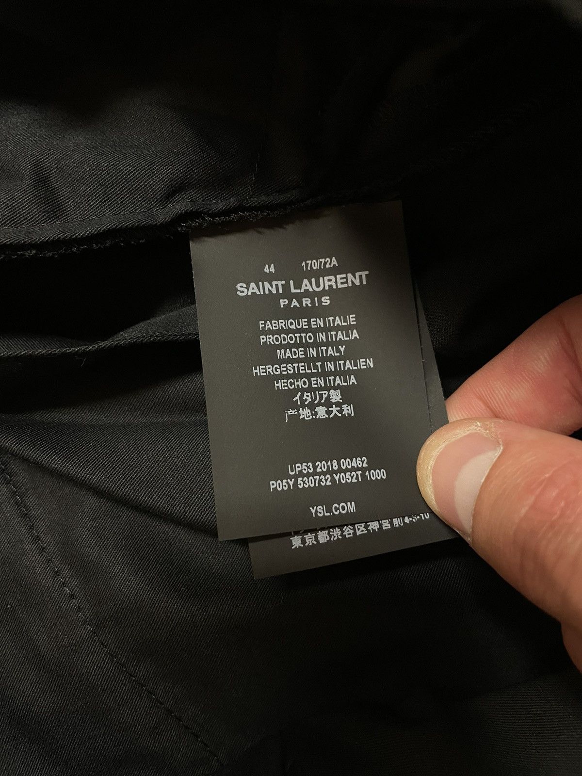 Saint Laurent Paris Saint Laurent Black Pleated Pants Size US 28 / EU 44 - 4 Thumbnail