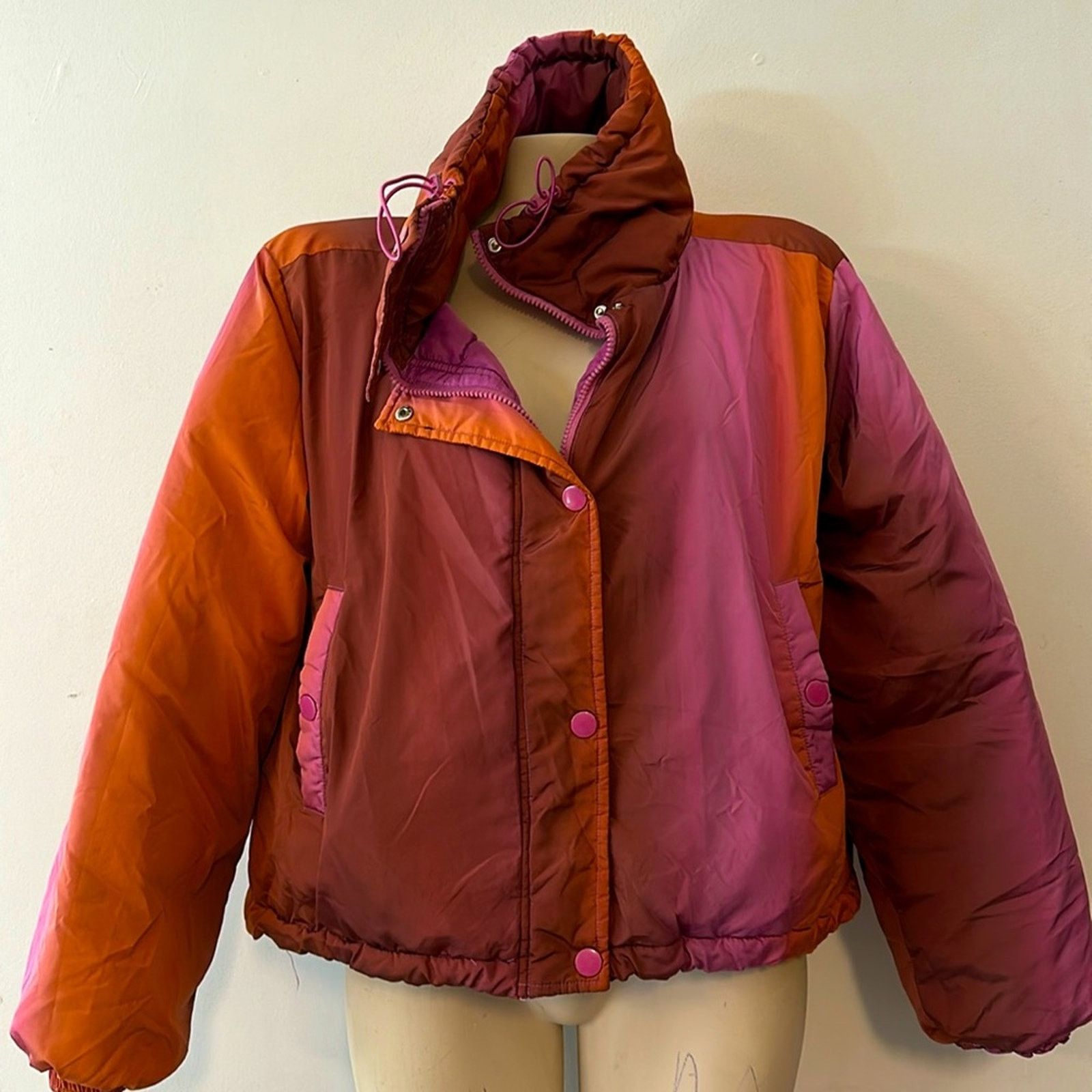 Bdg BDG puffer jacket Medium oversized pink/orange Size M / US 6-8 / IT 42-44 - 1 Thumbnail