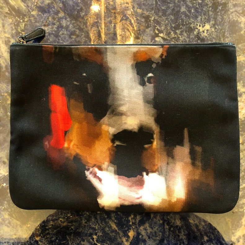 Givenchy Givenchy Dog Head Oil Painting Clutch - dmc Size ONE SIZE - 1 Thumbnail