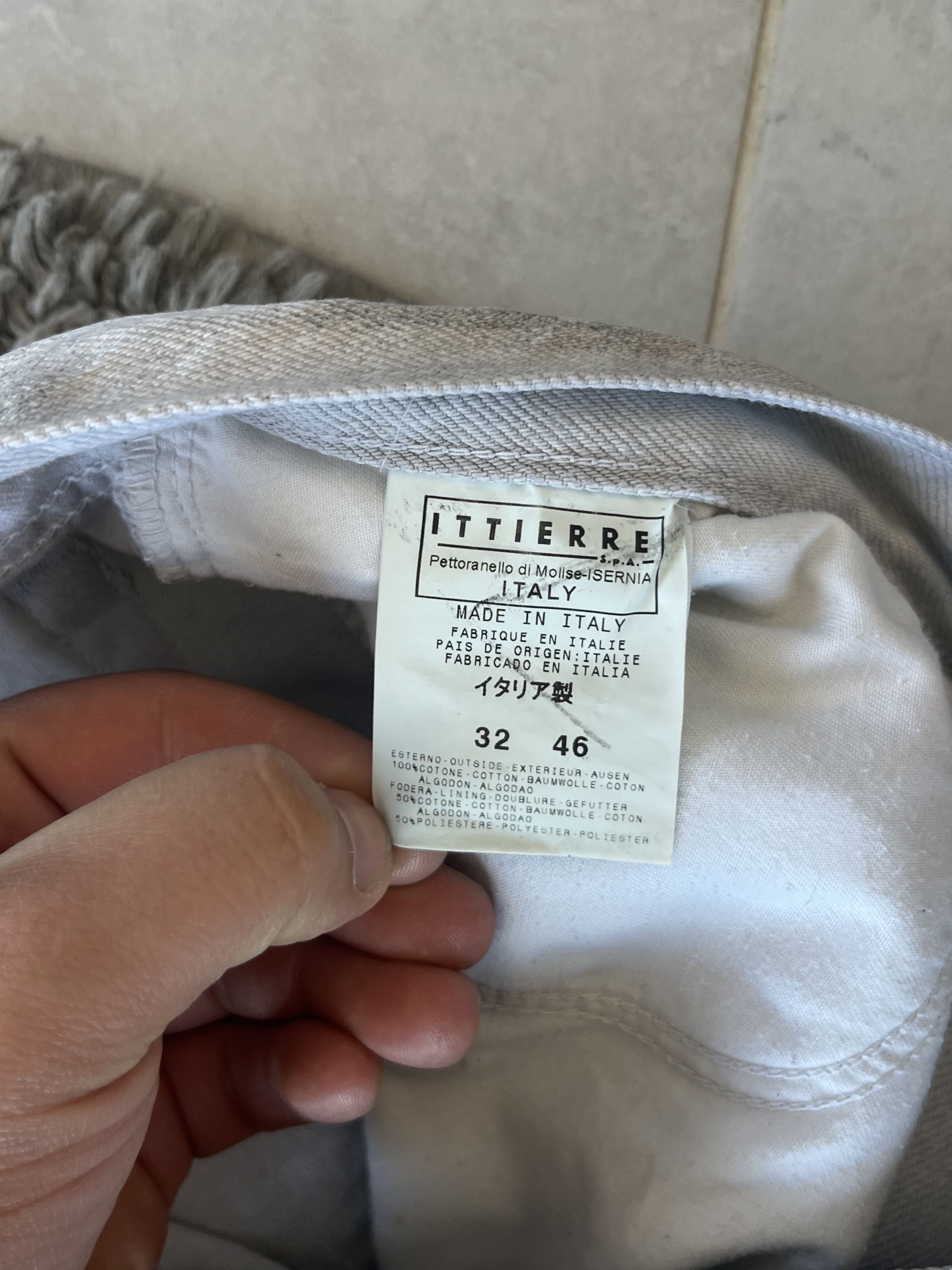 Just Cavalli JUST CAVALLI Men’s Regular Straight Jeans White/Gray Color Size US 30 / EU 46 - 10 Thumbnail