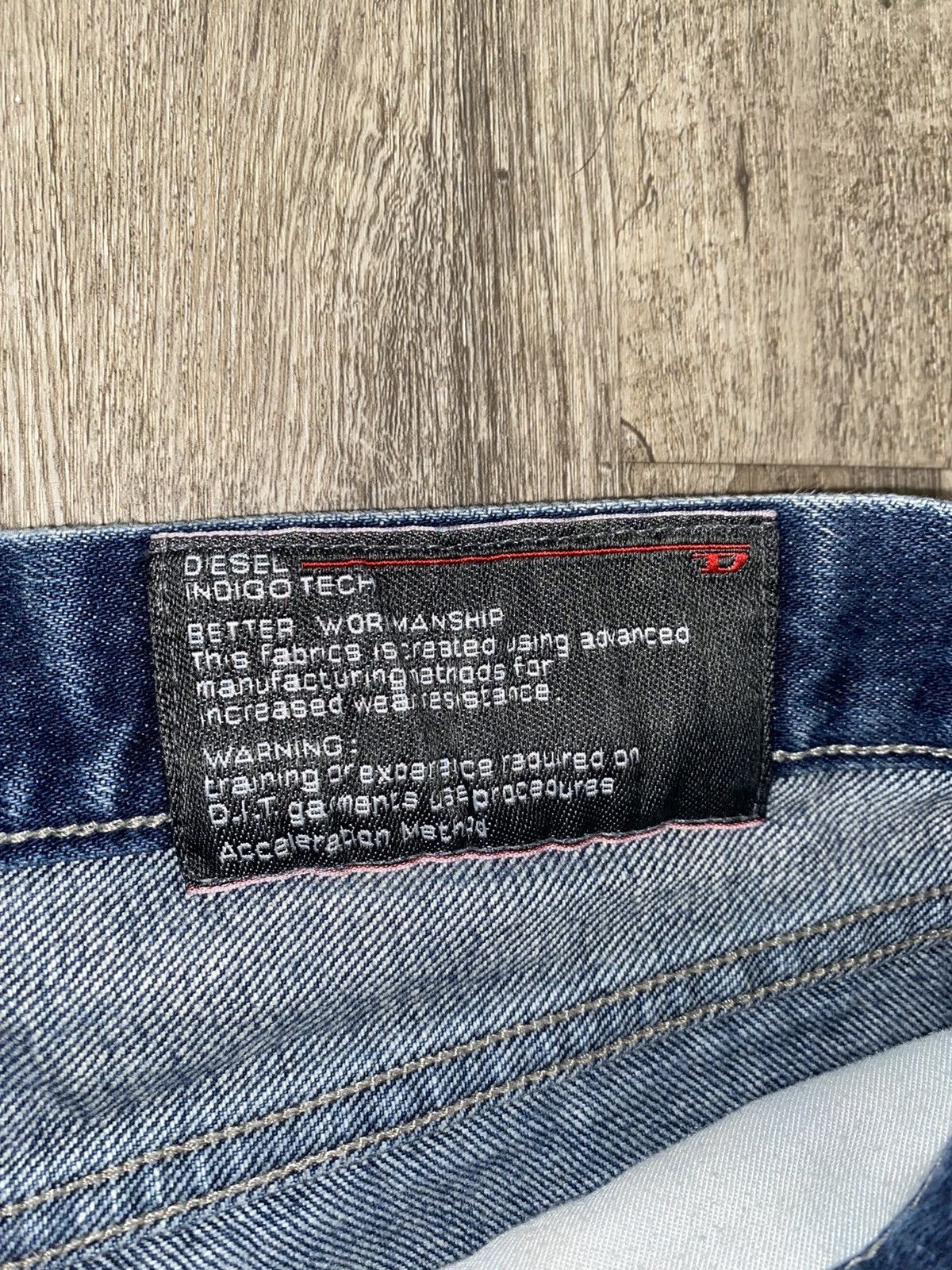 Diesel × Vintage diesel indigo tech blue jeans Size US 33 - 4 Thumbnail