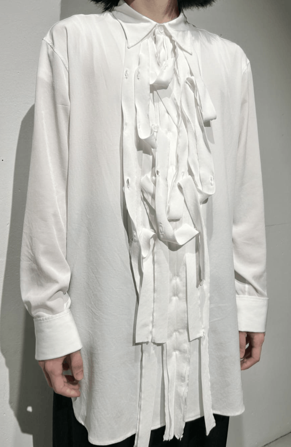 Yohji Yamamoto Yohji Yamamoto Pour Homme - FRILL SHIRT BLOUSE Size US M / EU 48-50 / 2 - 11 Thumbnail