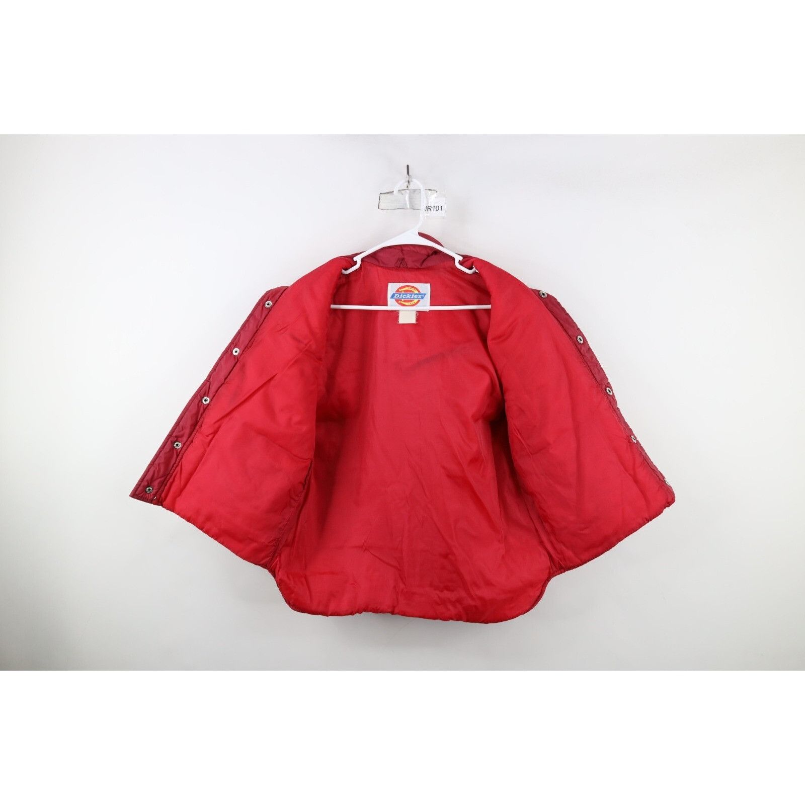 Dickies × Vintage Vintage 80s 90s Dickies Faded Full Zip Puffer Vest Jacket Size US L / EU 52-54 / 3 - 11 Thumbnail