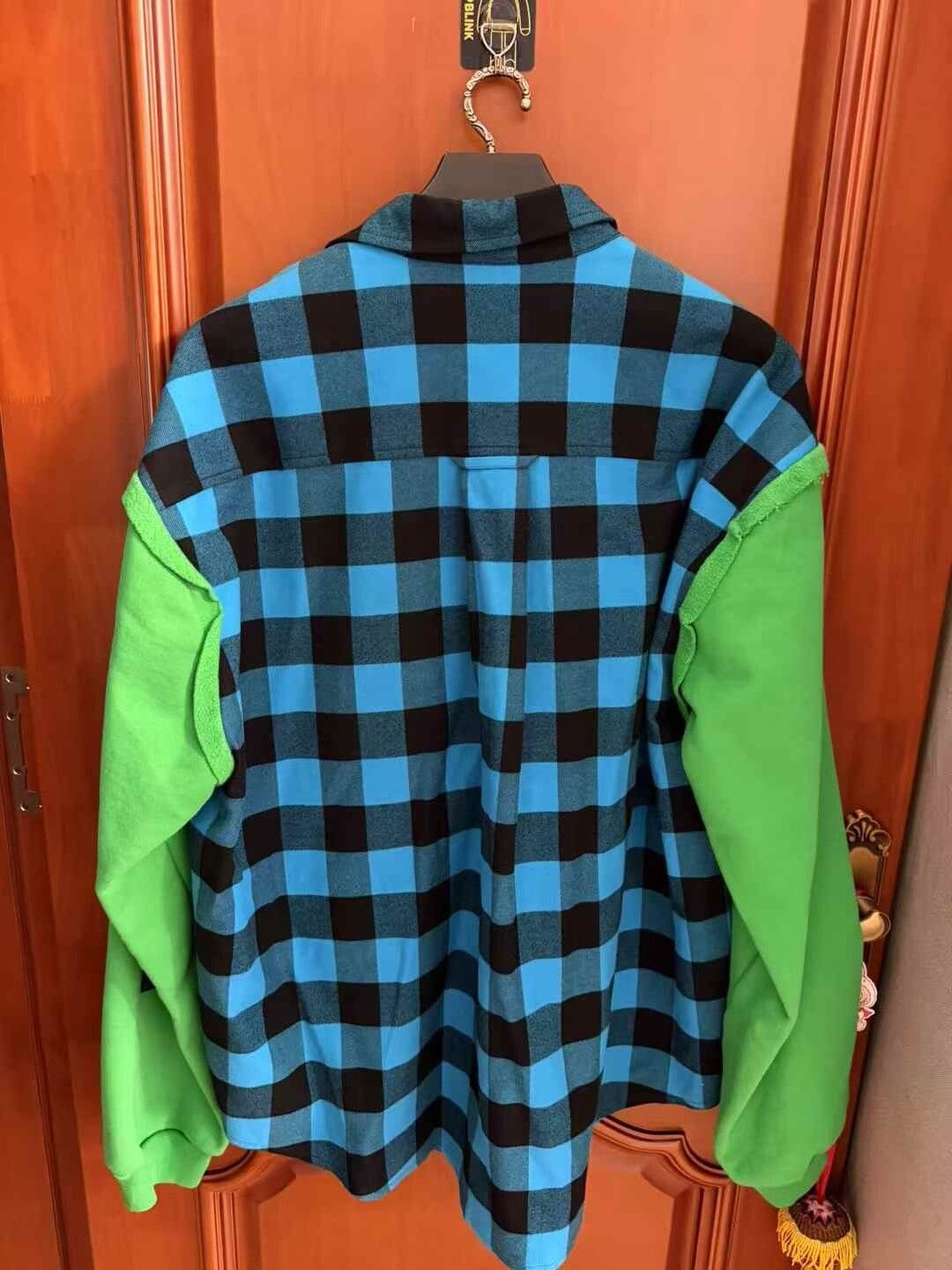 Balenciaga balenciaga checkered sleeve cotton jacket Size US XS / EU 42 / 0 - 2 Thumbnail