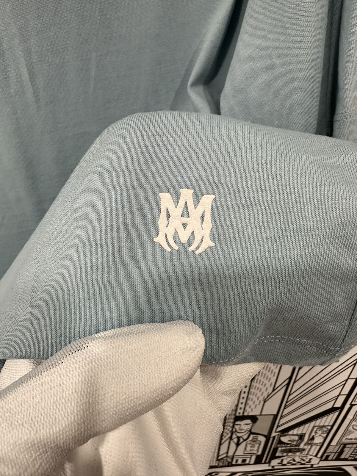 Amiri Amiri 3 Star Appliqué Tee Large Blue Size US L / EU 52-54 / 3 - 5 Thumbnail