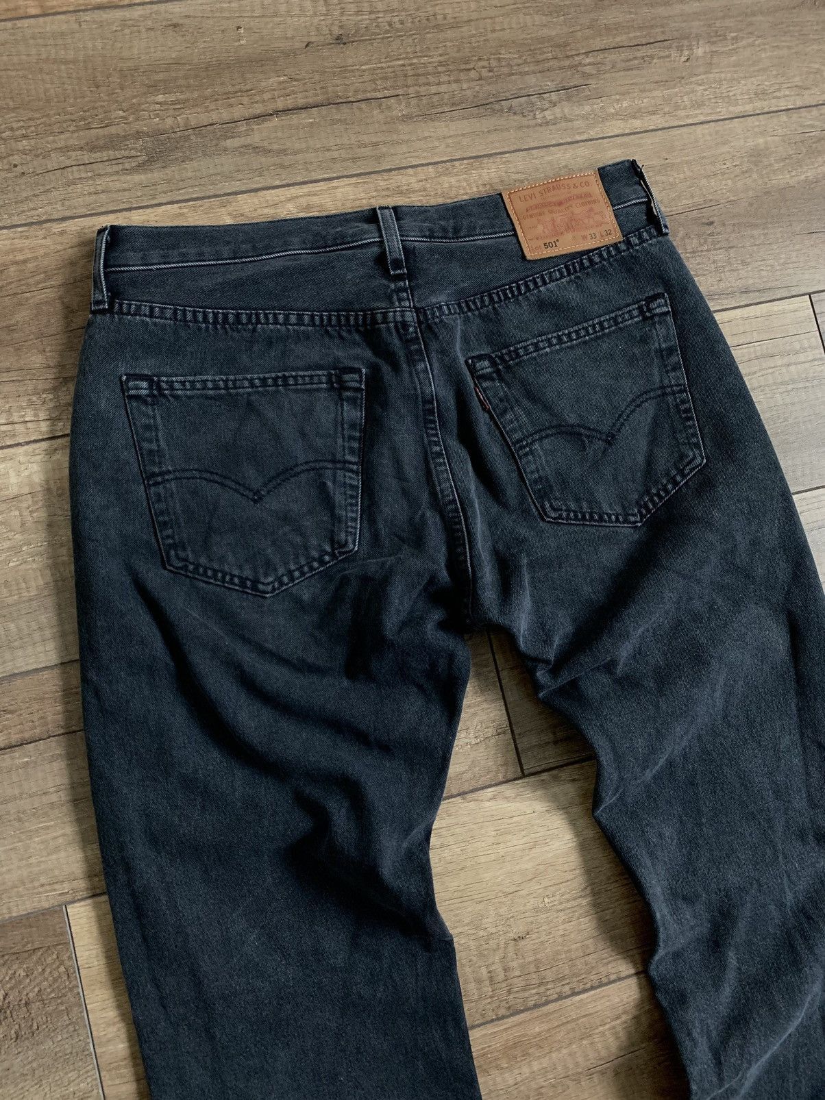 Levi's Levi’s Premium 501 Grey Washed Denim Pants Jeans Size US 33 - 5 Thumbnail