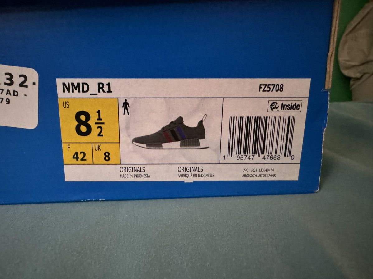 Adidas Adidas NMD R1 Grey Better Scarlet 2024 Size US 8.5 / EU 41-42 - 6 Thumbnail