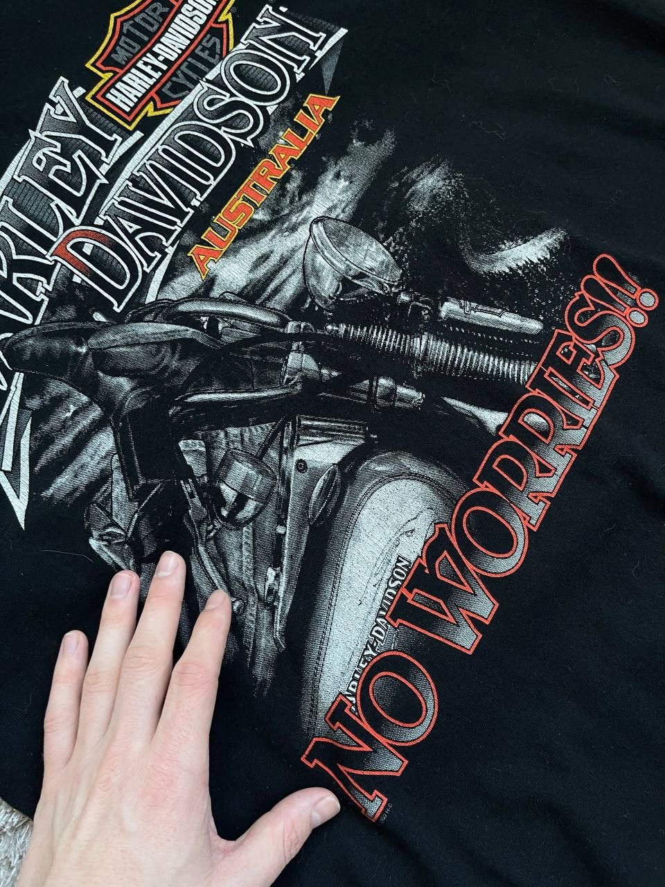 Harley Davidson × Streetwear × Vintage Harley Davidson Australia T Shirt No Worries Motorcycle Size US L / EU 52-54 / 3 - 7 Thumbnail