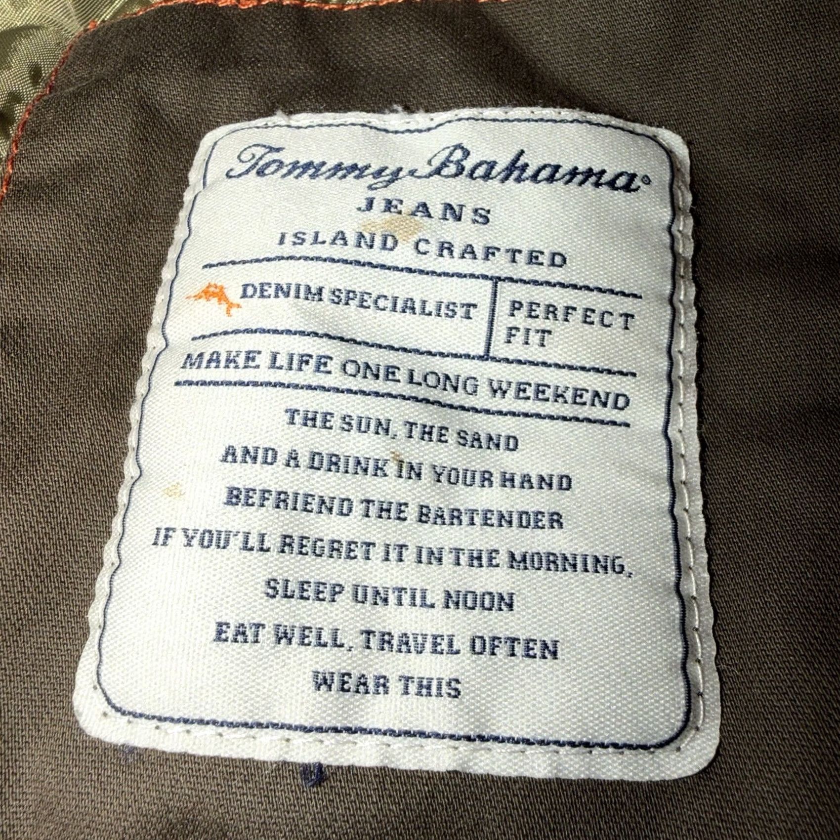 Tommy Bahama Tommy Bahama Mens Large Jacket Brown Flight Bomber Island Crafted Perfect Fit Size US L / EU 52-54 / 3 - 3 Thumbnail