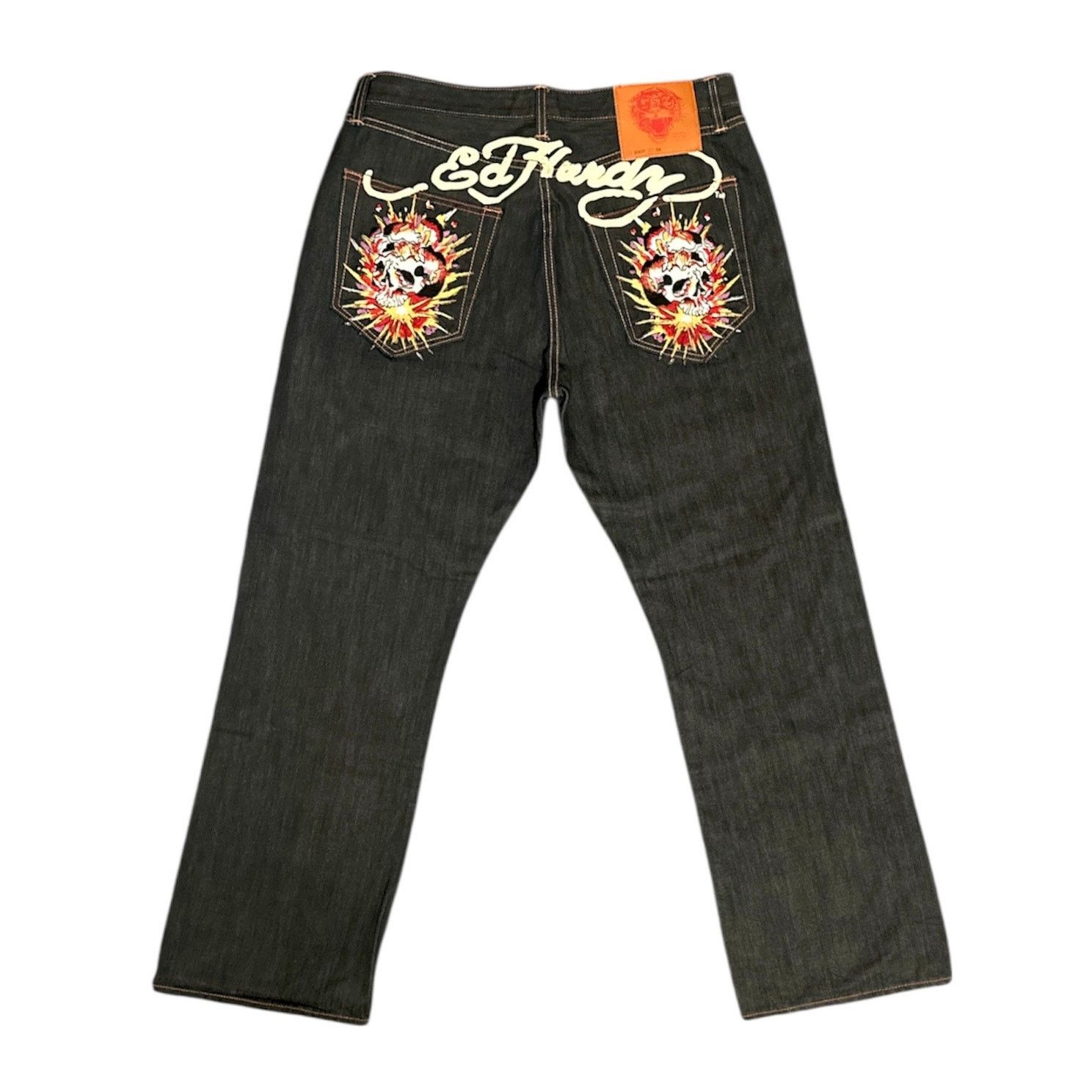 Ed Hardy Vintage Ed Hardy Exploding Skull Jeans Size US 38 / EU 54 - 1 Thumbnail