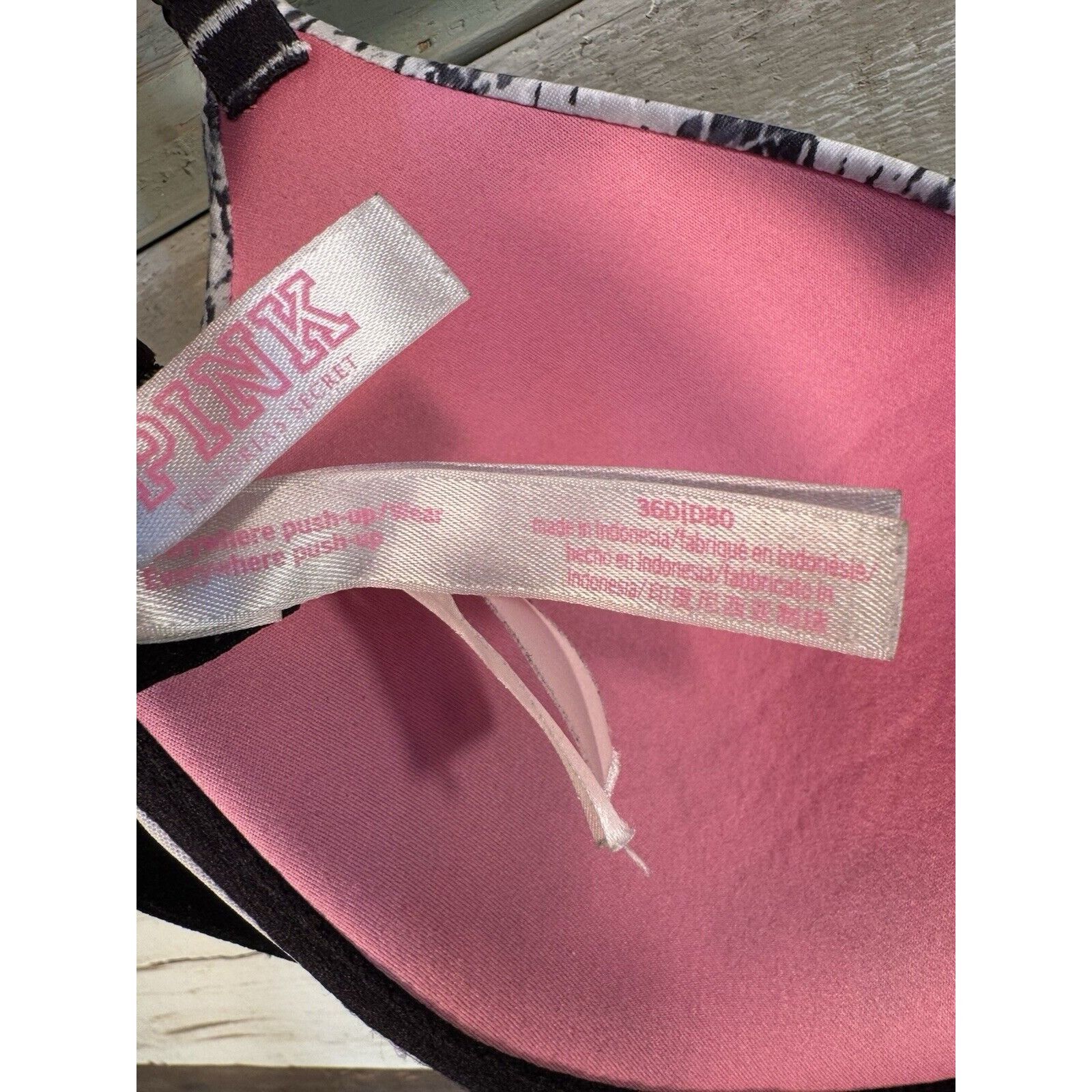 Pink Victoria's Secret PINK Wear Everywhere Push-Up Bra 36D PRE-O Size ONE SIZE - 4 Thumbnail