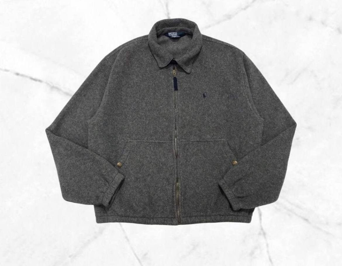 90's Fleece Vintage Polo Ralph Lauren Jacket Full Zip