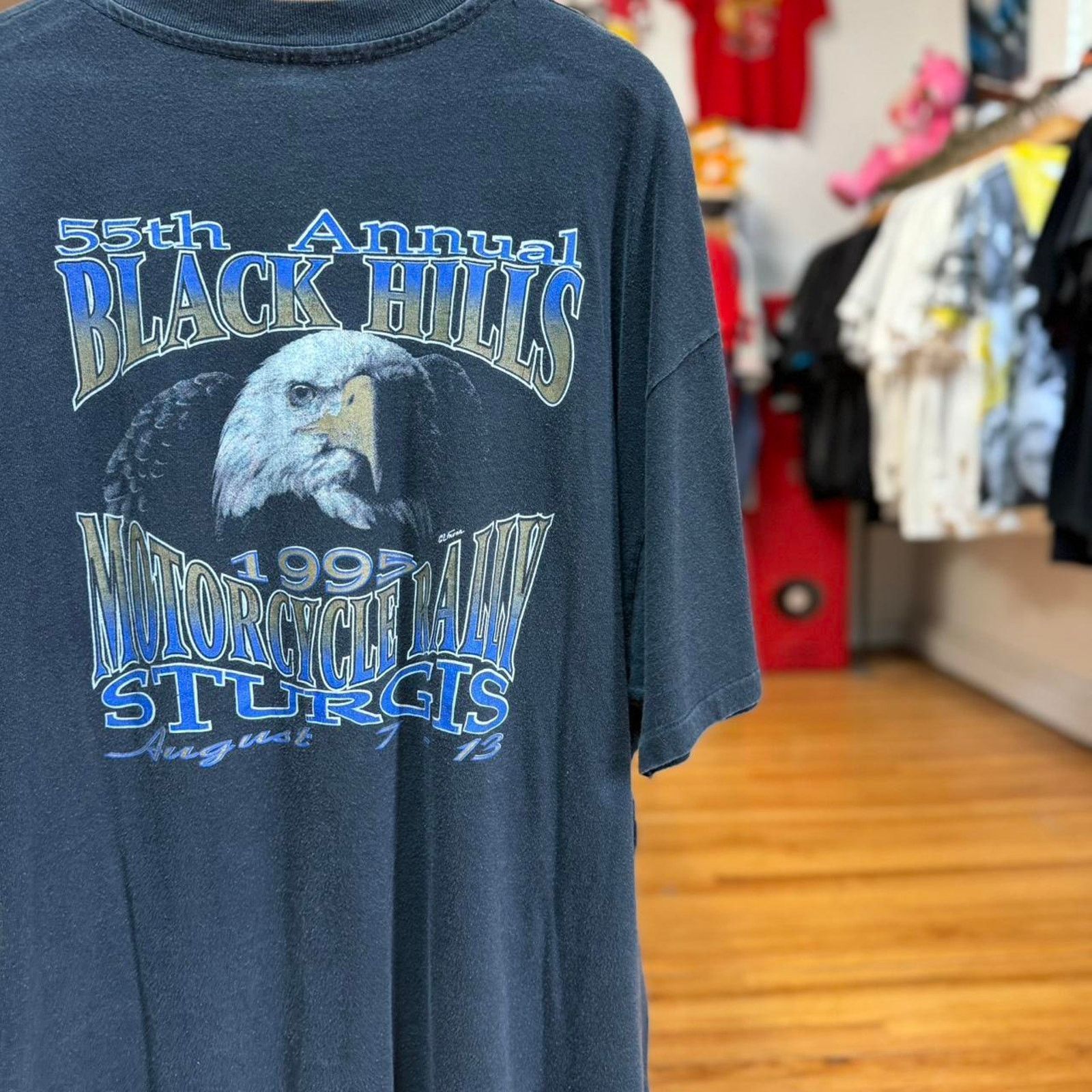 Harley Davidson × Vintage Vintage 90s Sturgis Black Hills Rally Motorcycle T-Shirt Size US XXL / EU 58 / 5 - 2 Thumbnail