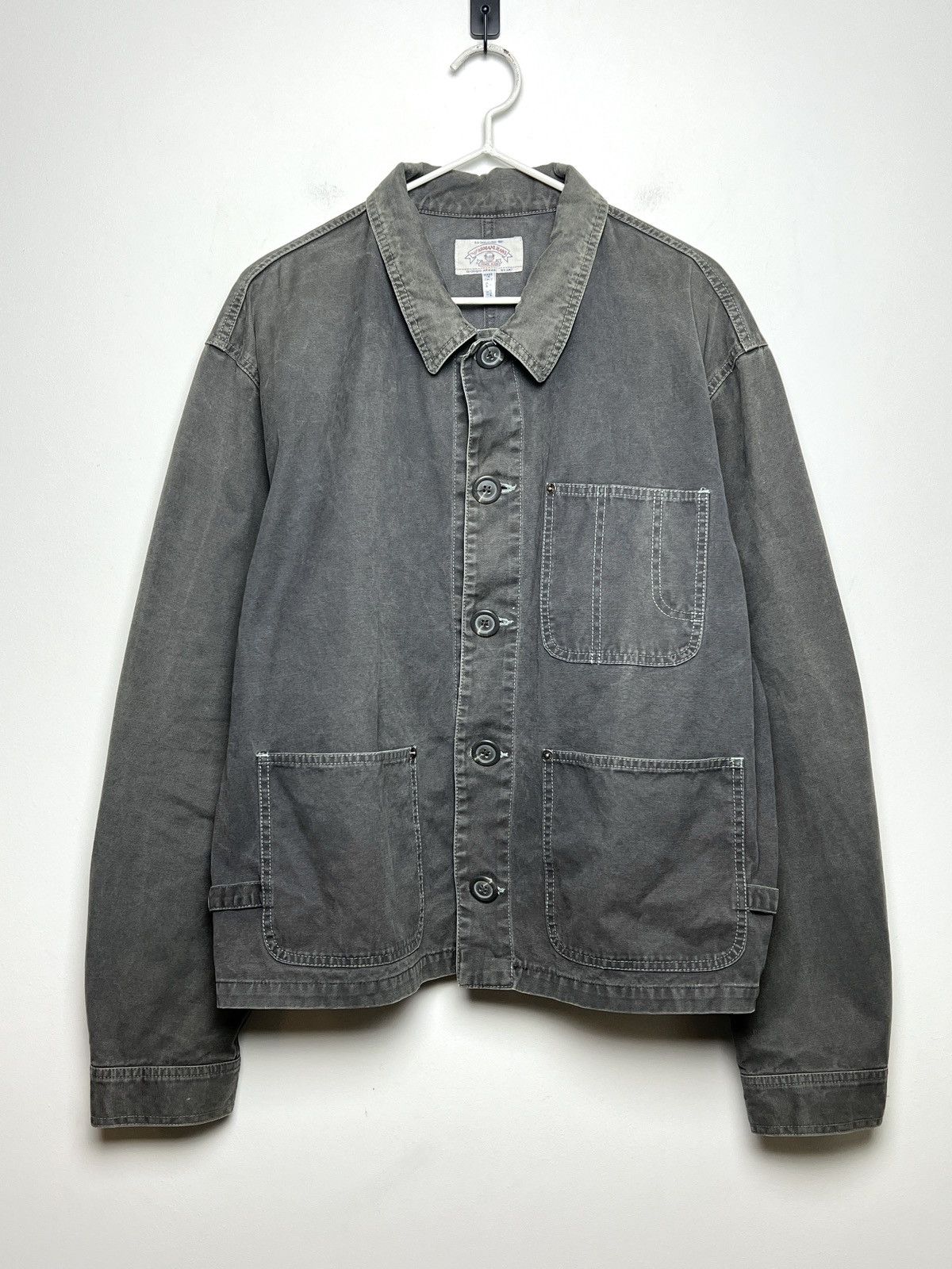 Giorgio Armani armani y2k archive faded work chore jacket Size US L / EU 52-54 / 3 - 2 Thumbnail