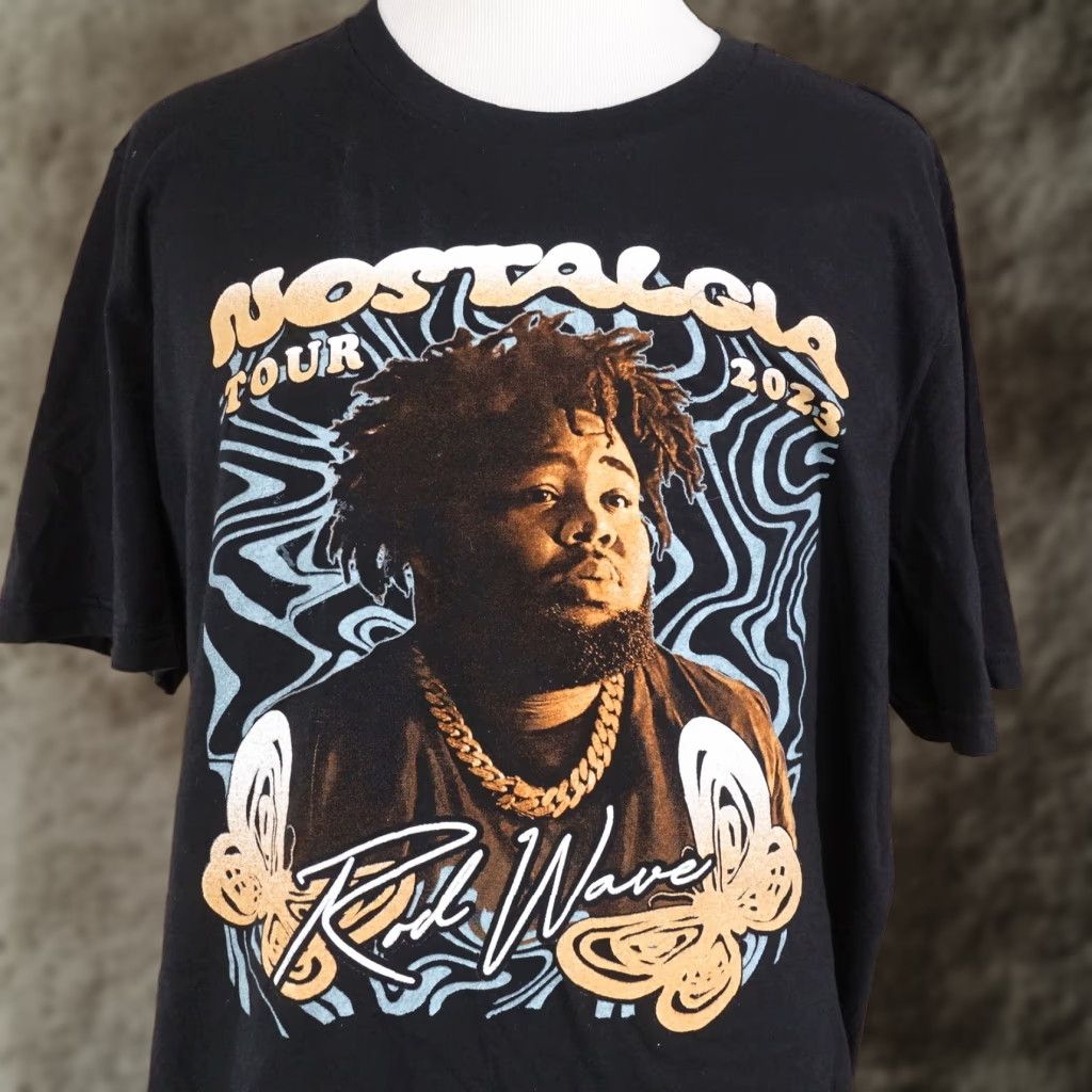 Vintage VINTAGE Rod Wave Nostalgia Tour 2023 Rap Hip-Hop T-Shirt Men XL Black Short Sleeve Cotton 2023 Concert Men's Size US XL / EU 56 / 4 - 1 Thumbnail