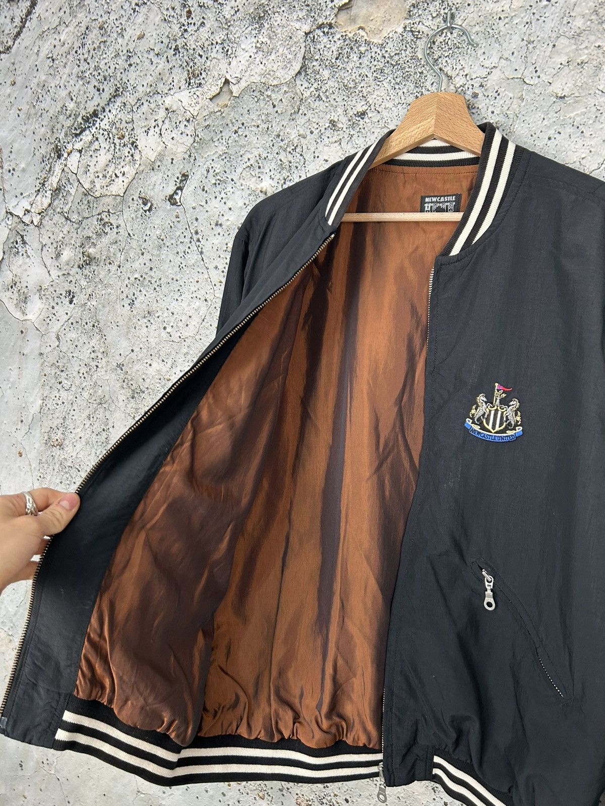 Vintage Vintage Newcastle United Bomber Jacket Soccer Football Size US M / EU 48-50 / 2 - 4 Thumbnail