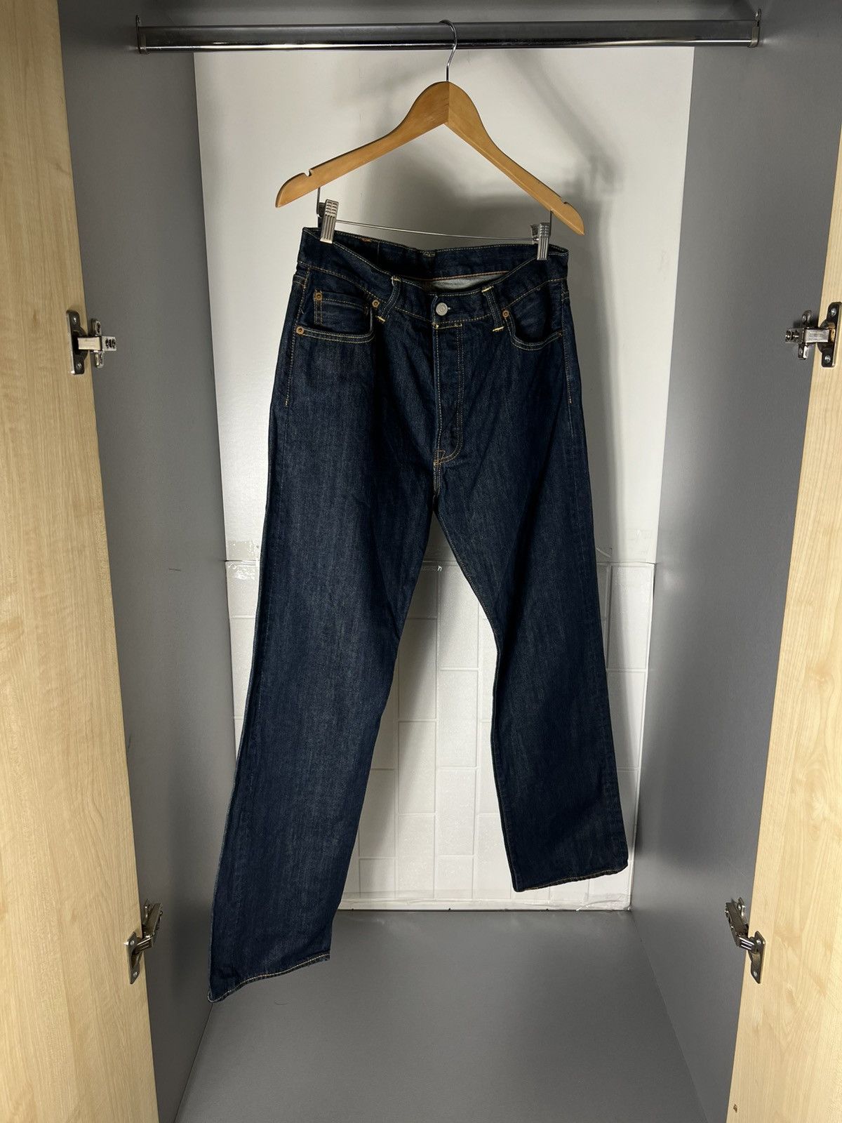Levi's VINTAGE LEVI’S 501 CLOTHING MADE & CRAFTED DENIM JEANS CASUAL DESIGNER Y2K USA 90s Size US 36 / EU 52 - 5 Thumbnail