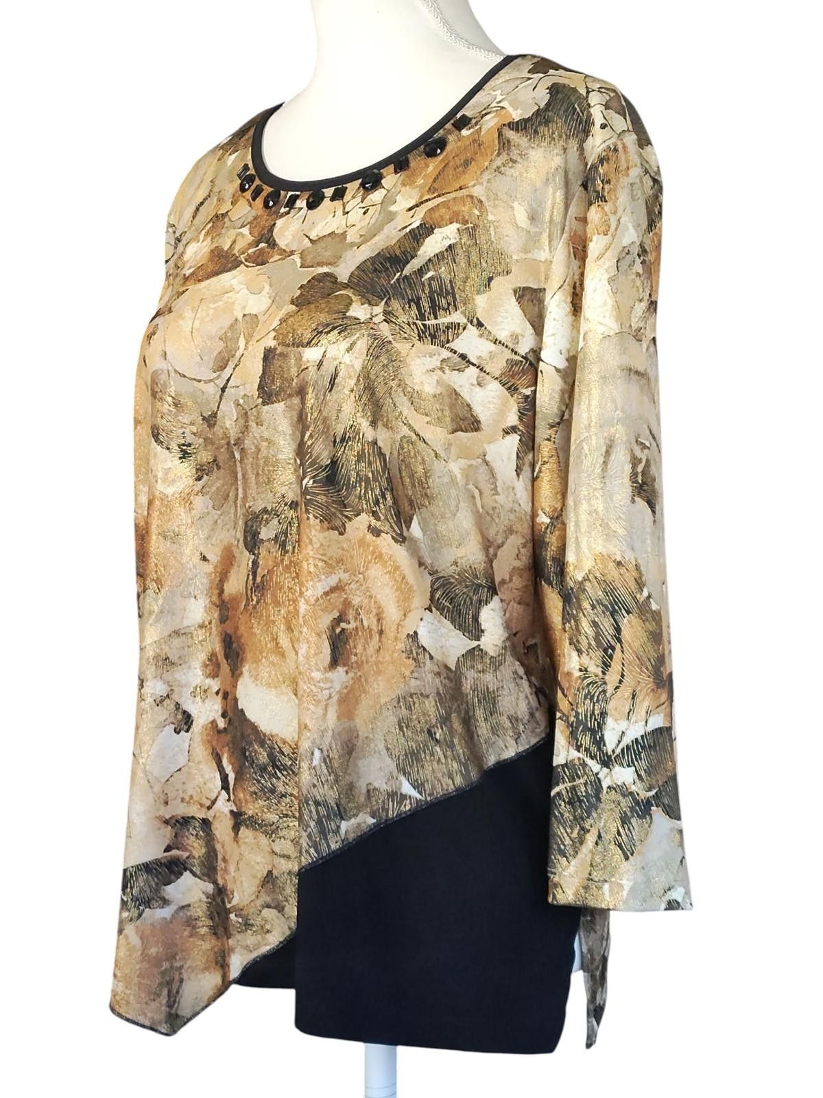 Other Alfred Dunner Women's Long Sleeve Asymmetric Hem Top Size L / US 10 / IT 46 - 6 Thumbnail