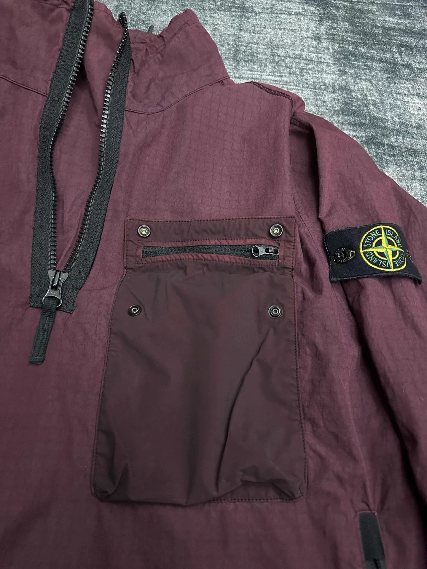 Stone Island Stone Island Chimney Half-Zip Wine Red L fits XL Size US L / EU 52-54 / 3 - 4 Thumbnail