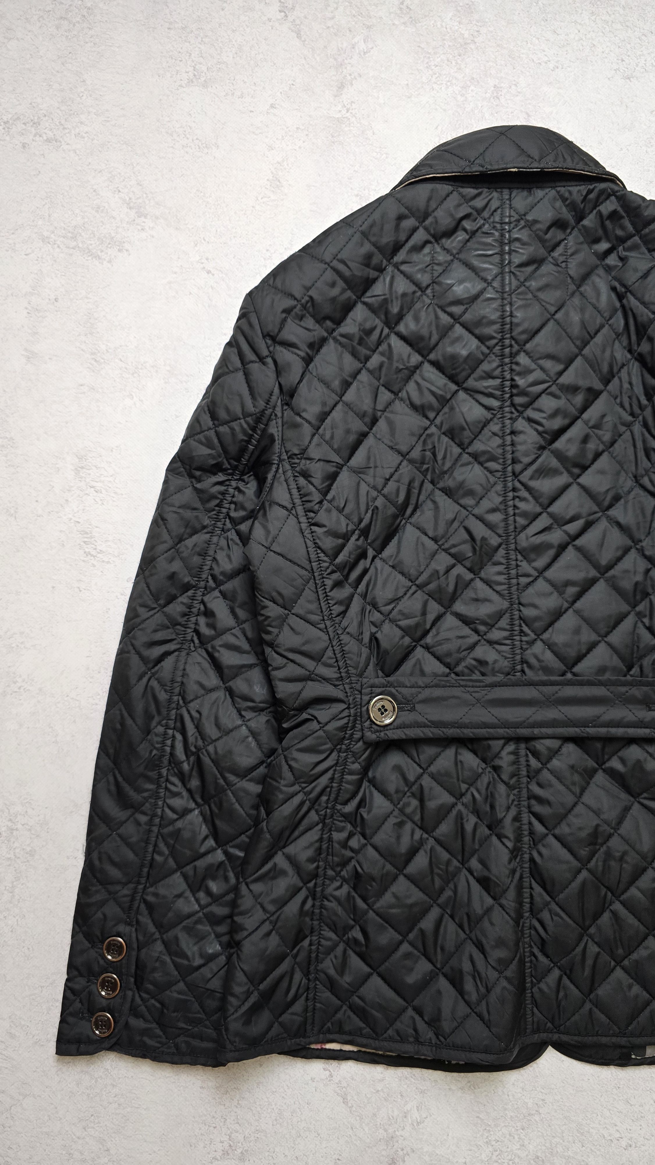 Burberry Burberry Brit Women’s Black Quilted Jacket Nova Check Size XS / US 0-2 / IT 36-38 - 5 Thumbnail