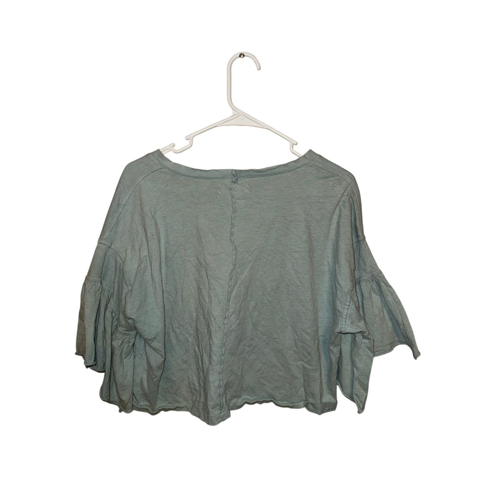 Urban Outfitters Urban Outfitters Babydoll Turquoise Crop Top Size M / US 6-8 / IT 42-44 - 2 Thumbnail