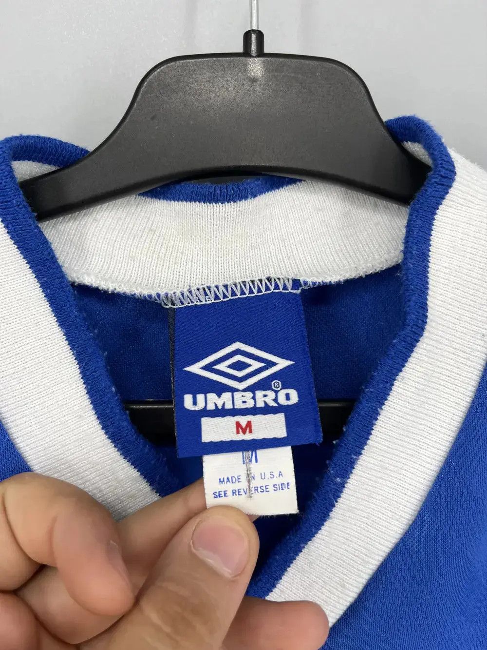 Other Vintage 80s UMBRO Soccer Sport Retro Jersey T-shirt Rare Size US M / EU 48-50 / 2 - 7 Thumbnail