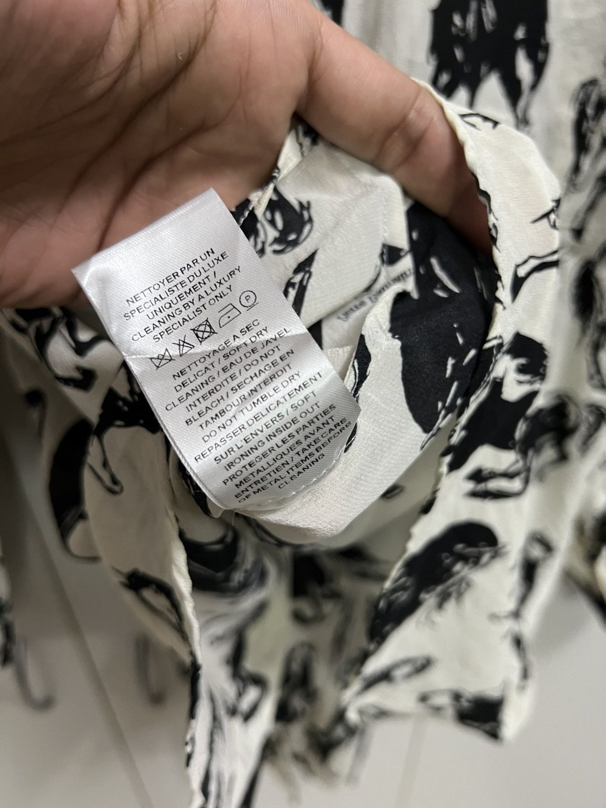 Balmain Balmain Printed Silk Shirt Tie Neck Size S / US 4 / IT 40 - 9 Thumbnail