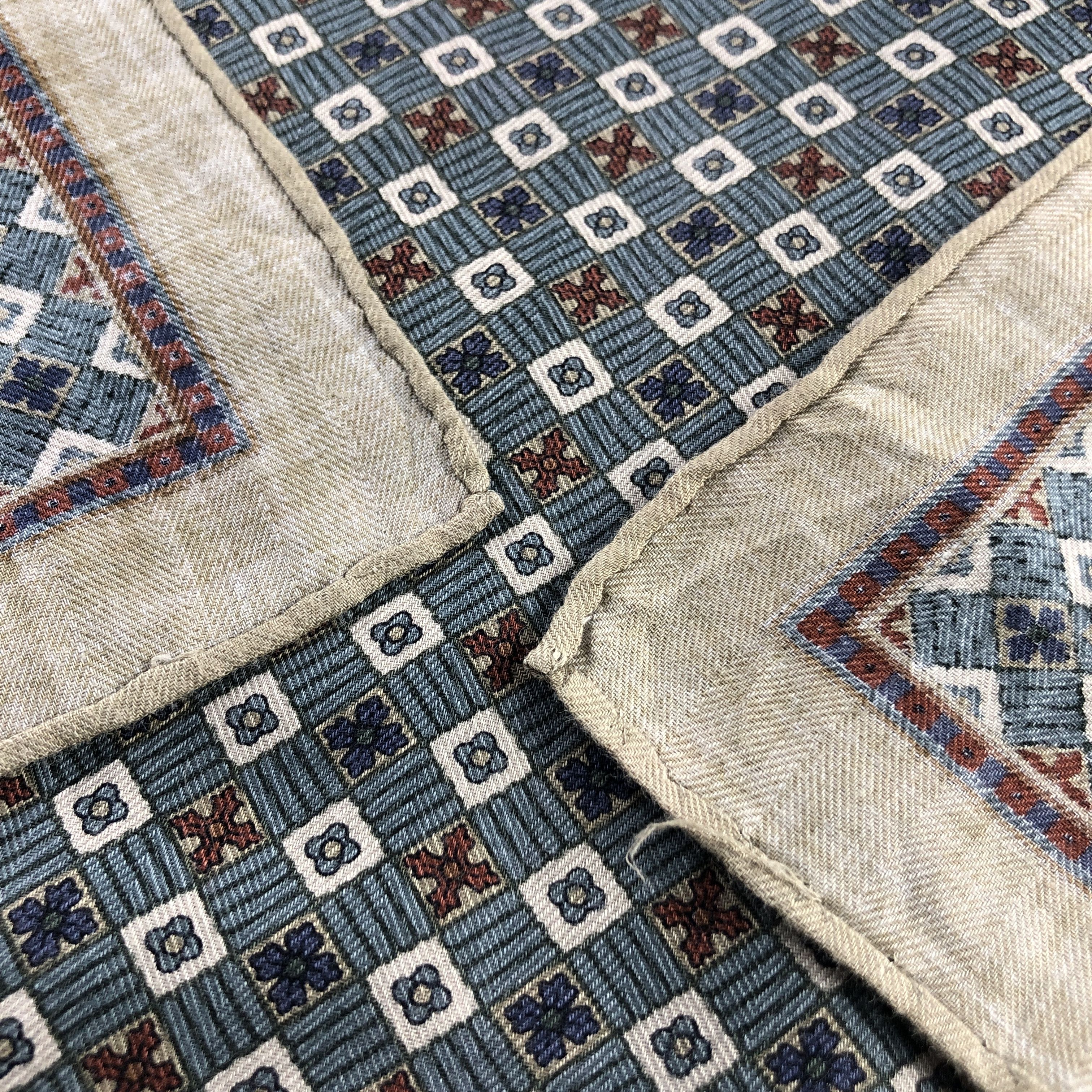 Alfred Dunhill × Vintage Dunhill Handkerchief Neckerchief Bandana H2733 Size ONE SIZE - 5 Thumbnail