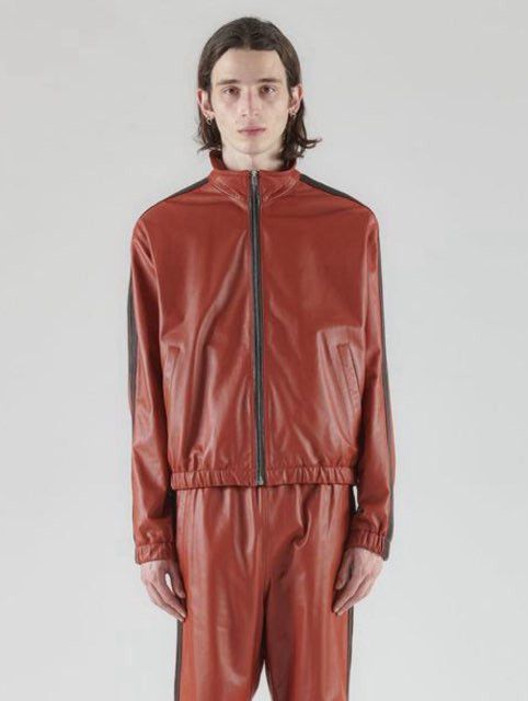 Marni o1w1db11024 Faux Lether Jacket in Red Size US M / EU 48-50 / 2 - 1 Thumbnail