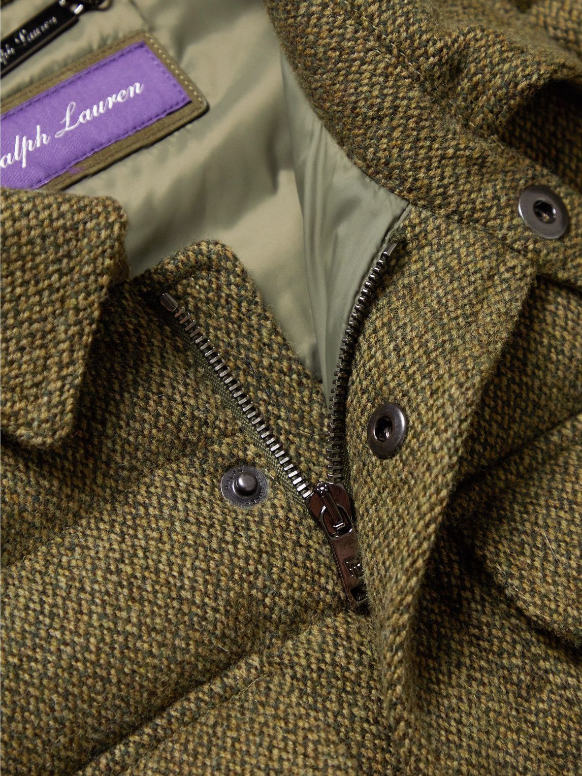 Ralph Lauren Purple Label Astor Quilted Wool Down Jacket - Green Size US M / EU 48-50 / 2 - 2 Thumbnail