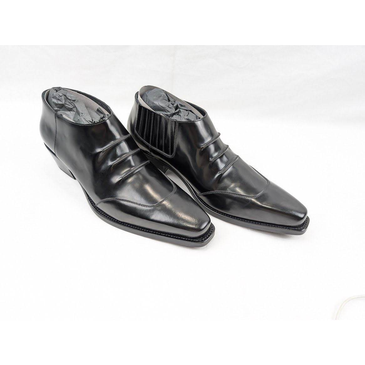 Givenchy o1rshd1 Show Cowboy Boots in Black Size US 11 / EU 44 - 16 Thumbnail