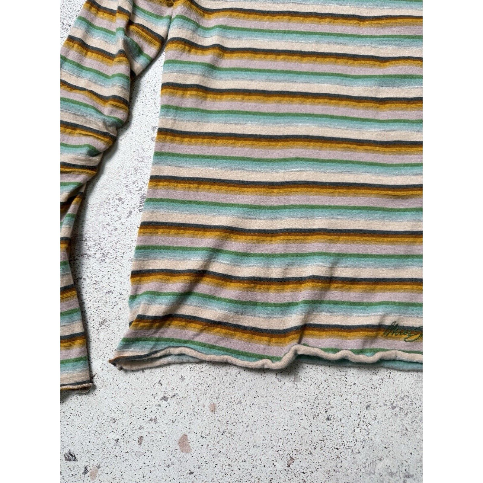 Miss Sixty Vintge Miss Sixty Turtleneck Sweater Avant Garde Striped Size L / US 10 / IT 46 - 7 Thumbnail
