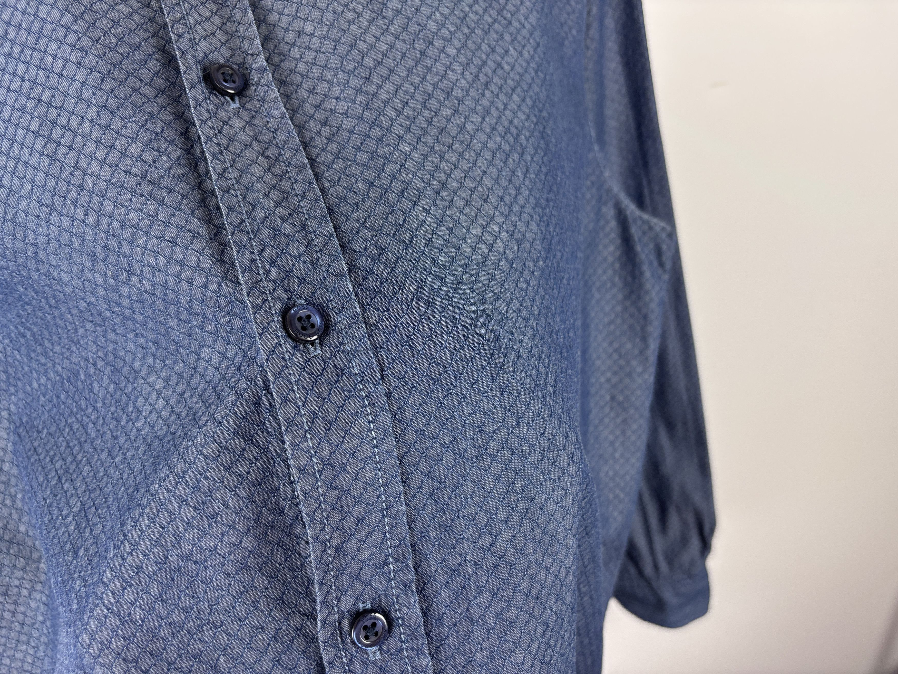 Hugo Boss Hugo Boss Structured Long Sleeve Shirt Slim Fit XXL Size US XXL / EU 58 / 5 - 5 Thumbnail