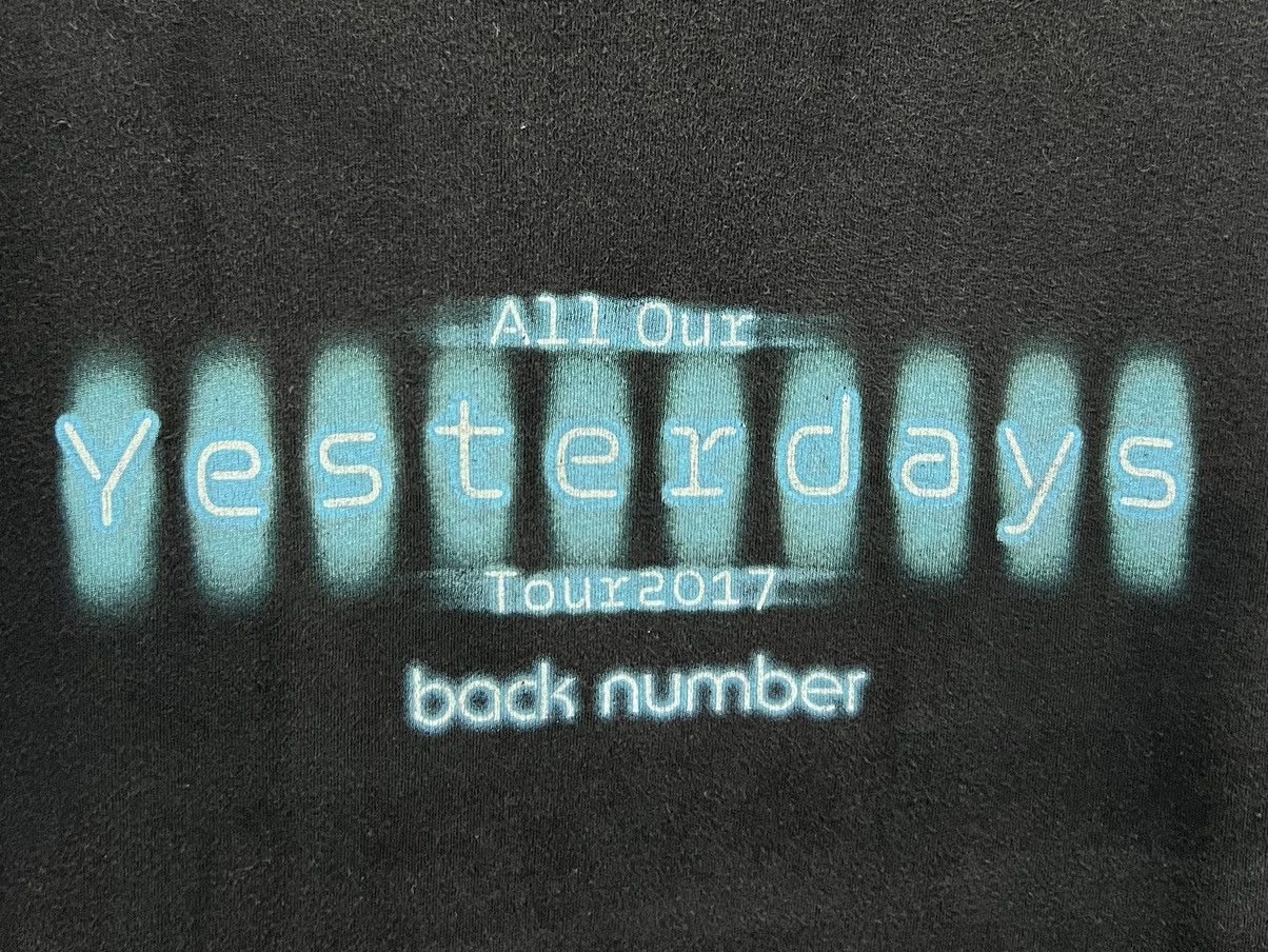 Band Tees × Japanese Brand 🔥grailsale🔥 BACK NUMBER ALL OUR YESTERDAYS TOUR 2017 SHIRT Size US M / EU 48-50 / 2 - 3 Thumbnail